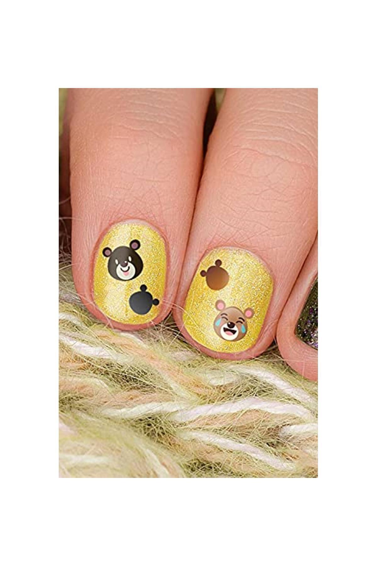 BRCTOPTAN Ayıcık Tırnak Dövmesi Tırnak Tattoo, Nail Art Tırnak Sticker