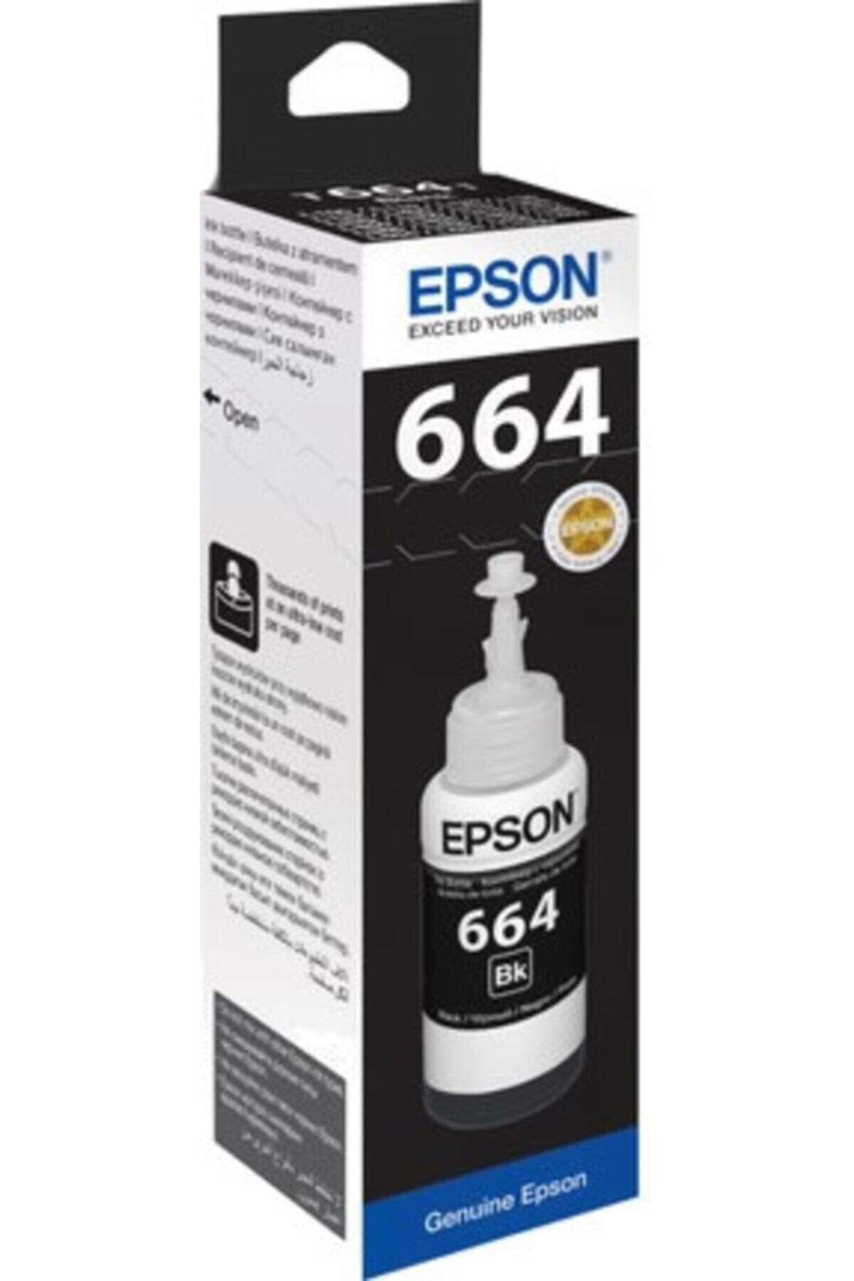 EPSON T6641 L100- L200- L300 Siyah Mürekkep 70ml