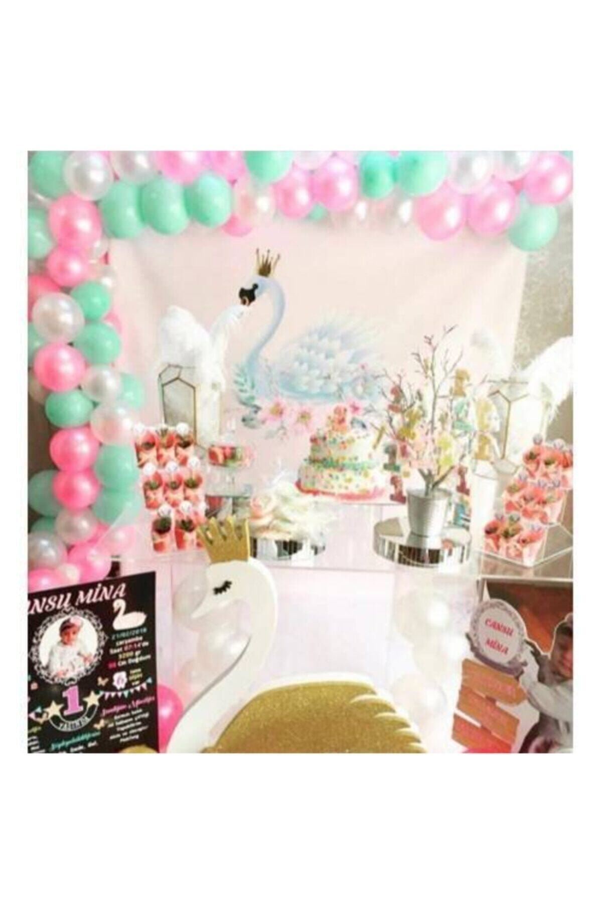 tmgrup Flamingo Konsept Doğum Günü Balon Ve Balon Zinciri Flamingo Parti Süslemeleri 60 Adet