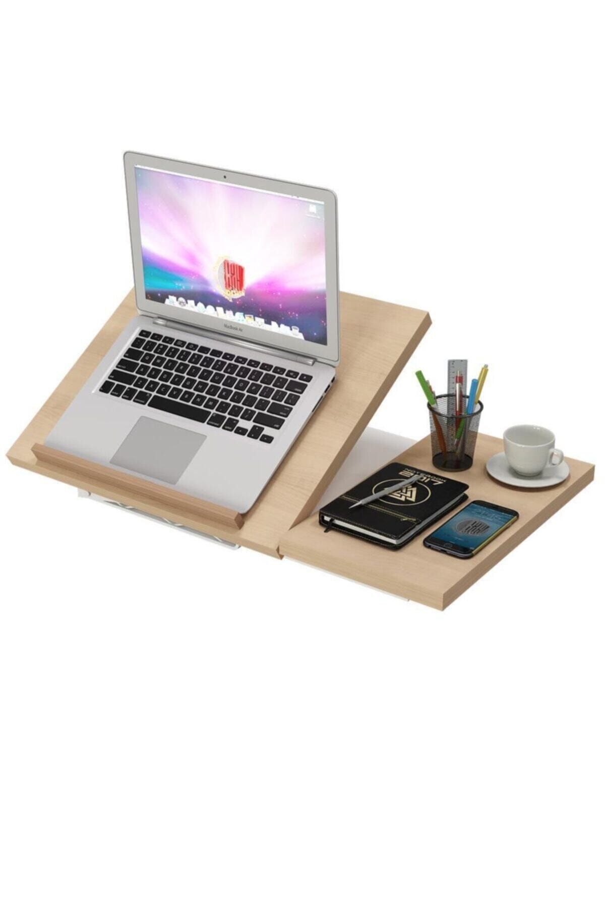 Bayz Tasarım Ahşap Katlanır Laptop Çalışma Sehpası Keyif Tepsisi