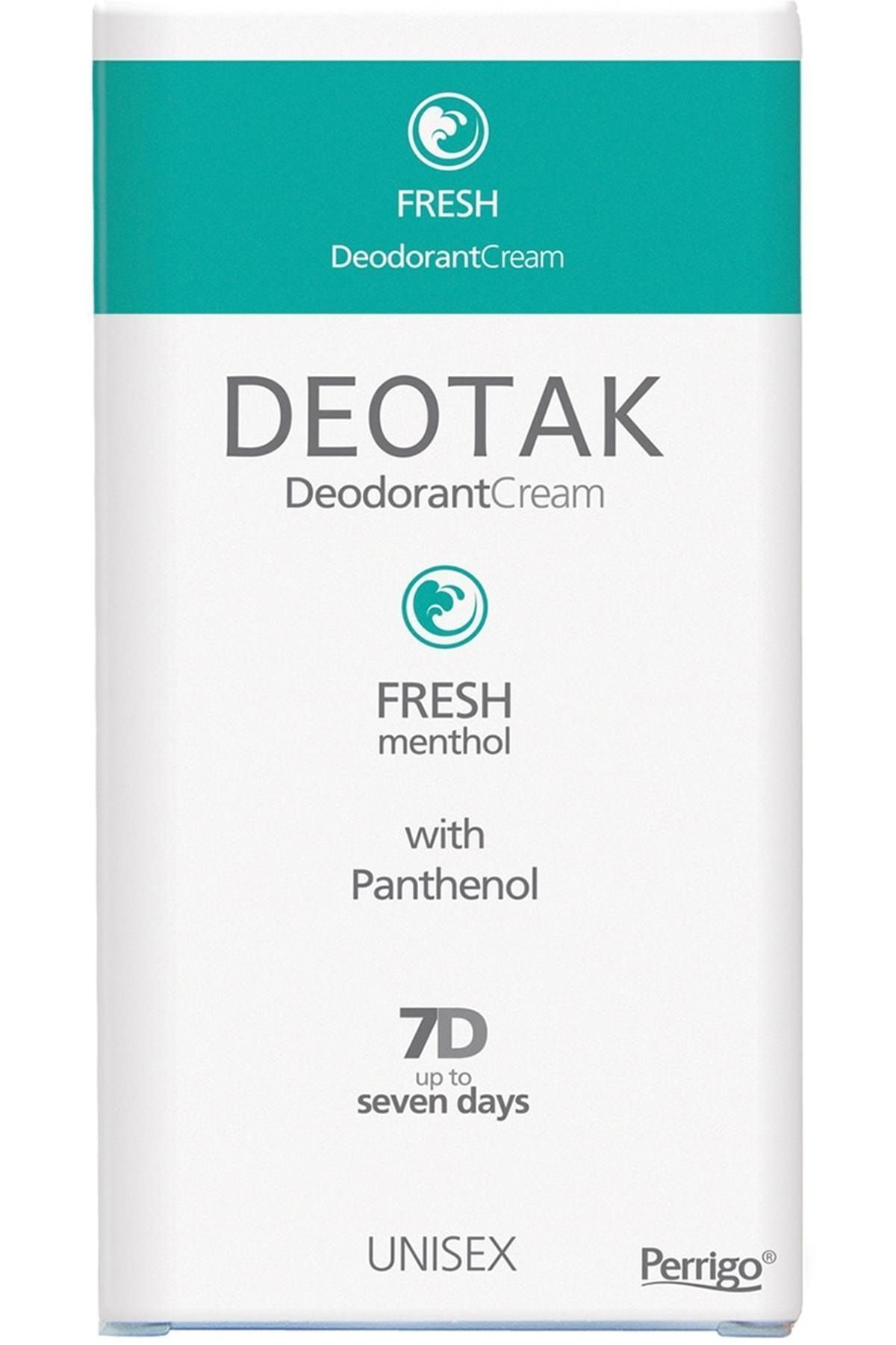 Deotak Unisex Krem Deodorant Fresh 35 ml