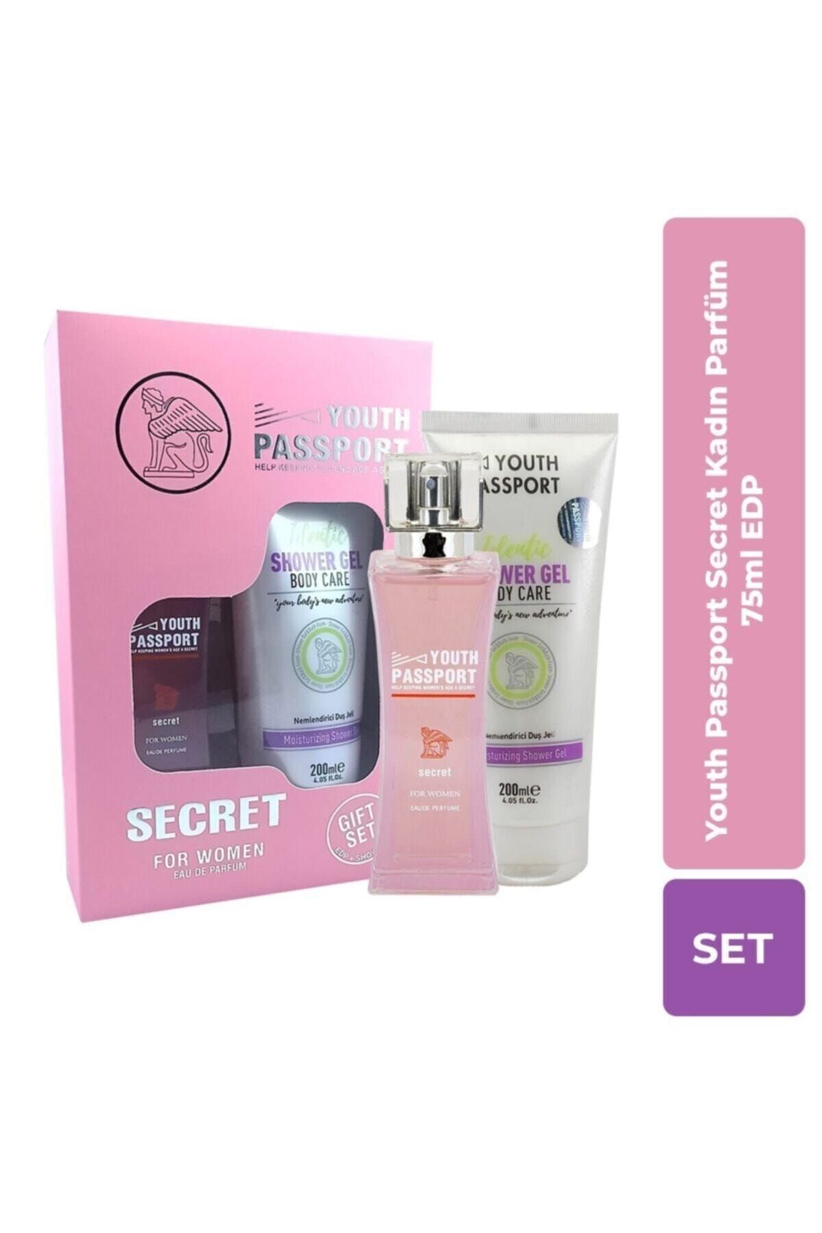 Youth Passport Secret Edp 75 ml Kadın Parfüm + Duş Jeli 200 ml Kadın Parfüm Set