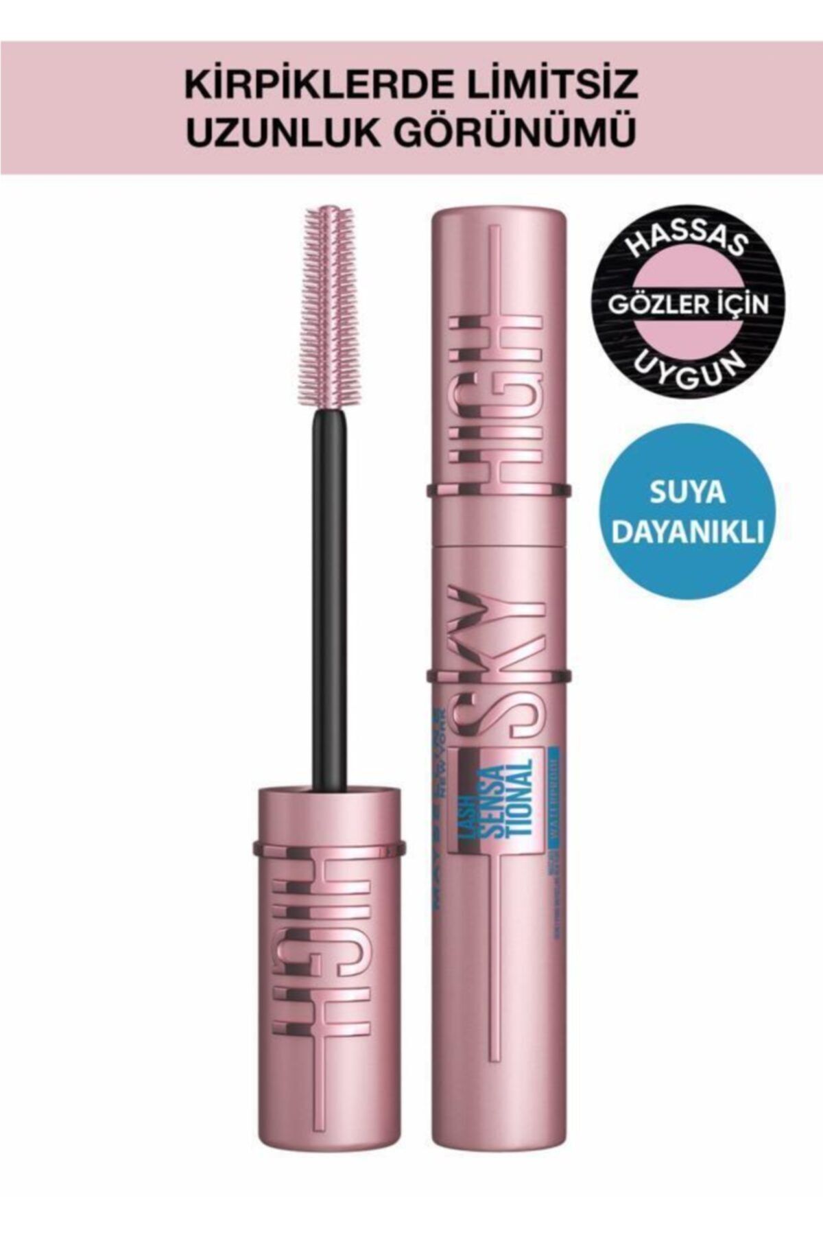 Maybelline New York Lash Sensational Sky High Suya Dayanıklı Waterproof Maskara