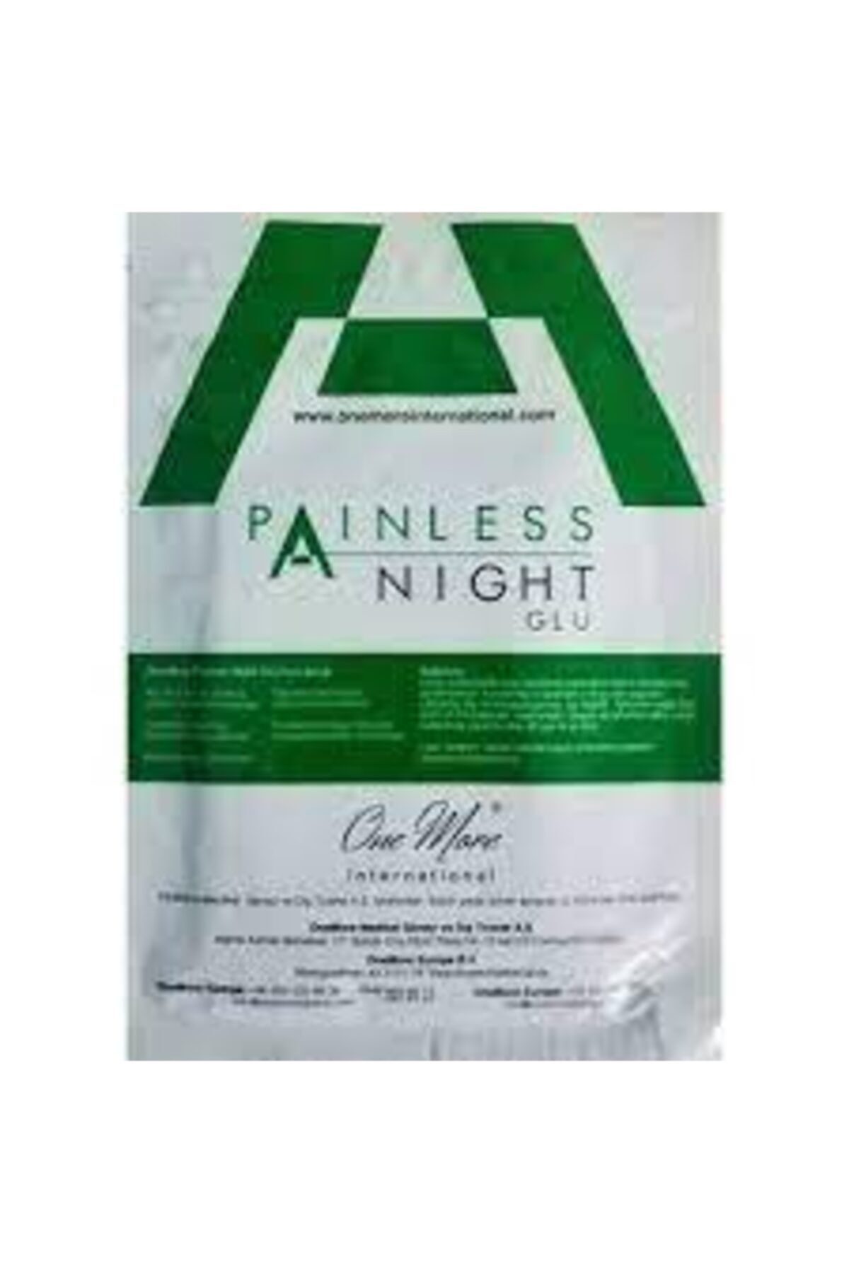 One more international Painless Nıght Glu 25'li 2024 Bandrollü Sağlıklı Yaşam Ağrı Bandı