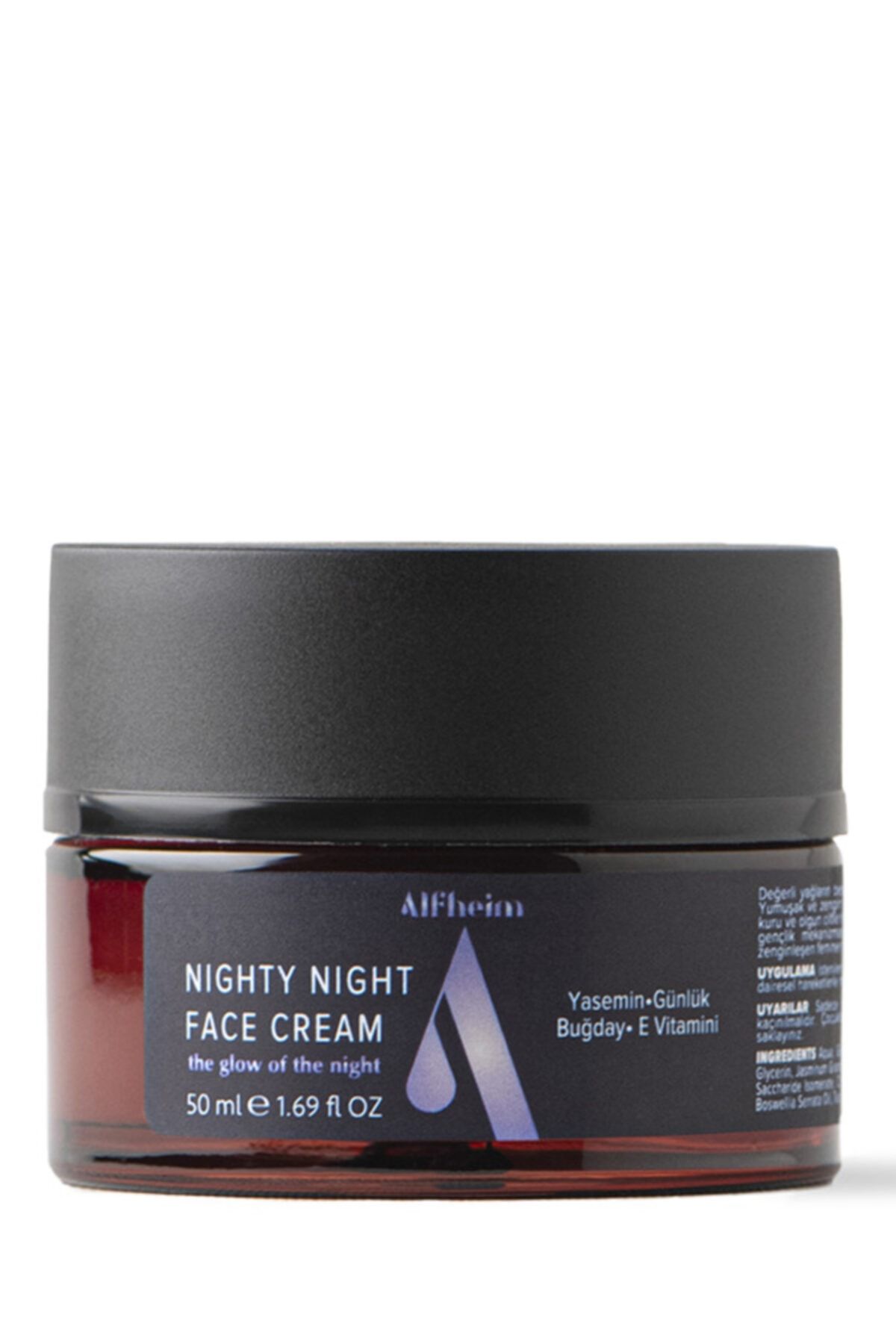 Alfheim Nighty Night Gece Bakım Yüz Kremi/ Cilt Onarıcı/ Yatıştırır Ve Hafifletir/ 50 Ml
