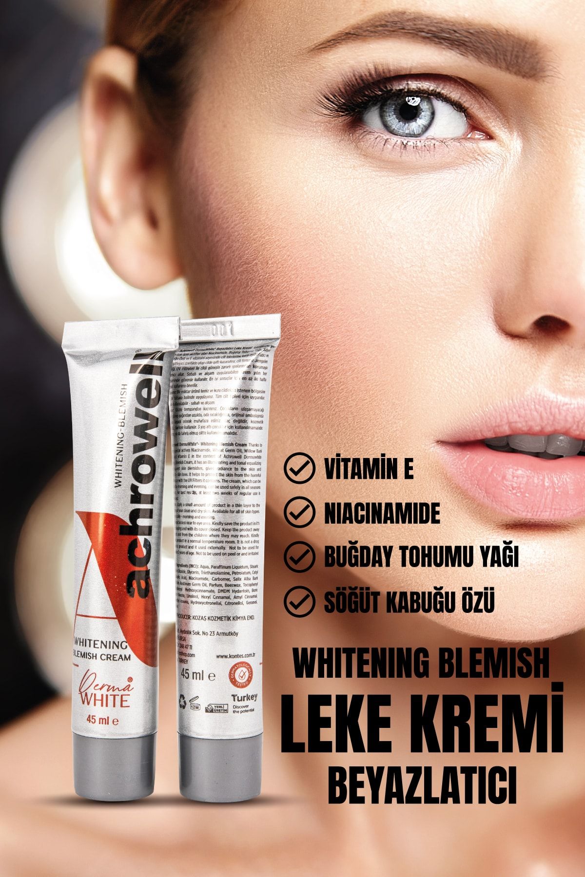 Achrowell Leke Karşıtı Cilt Bakım Kremi - 45 Ml