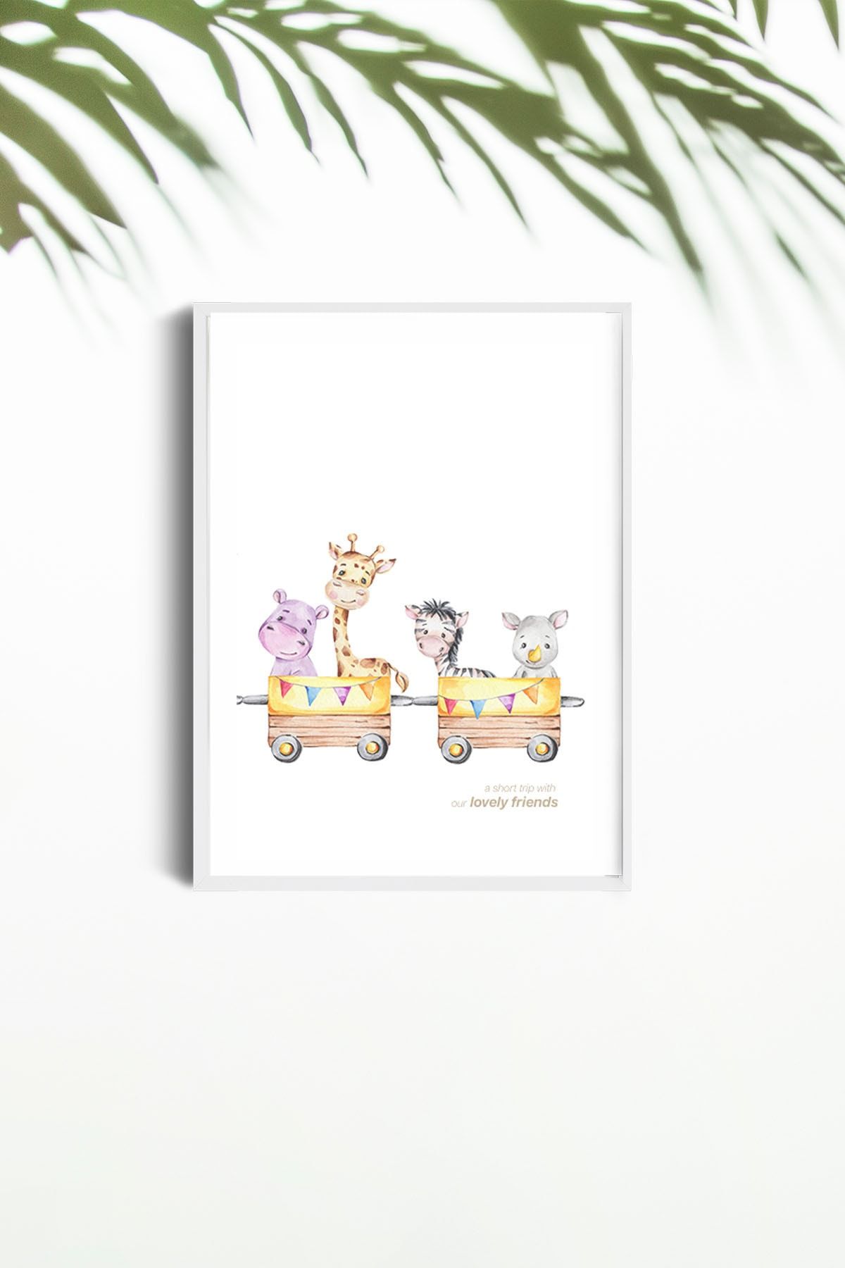 Çerçeve Market For Kids '' Our Lovely Friends '' Beyaz Çerçeveli Poster