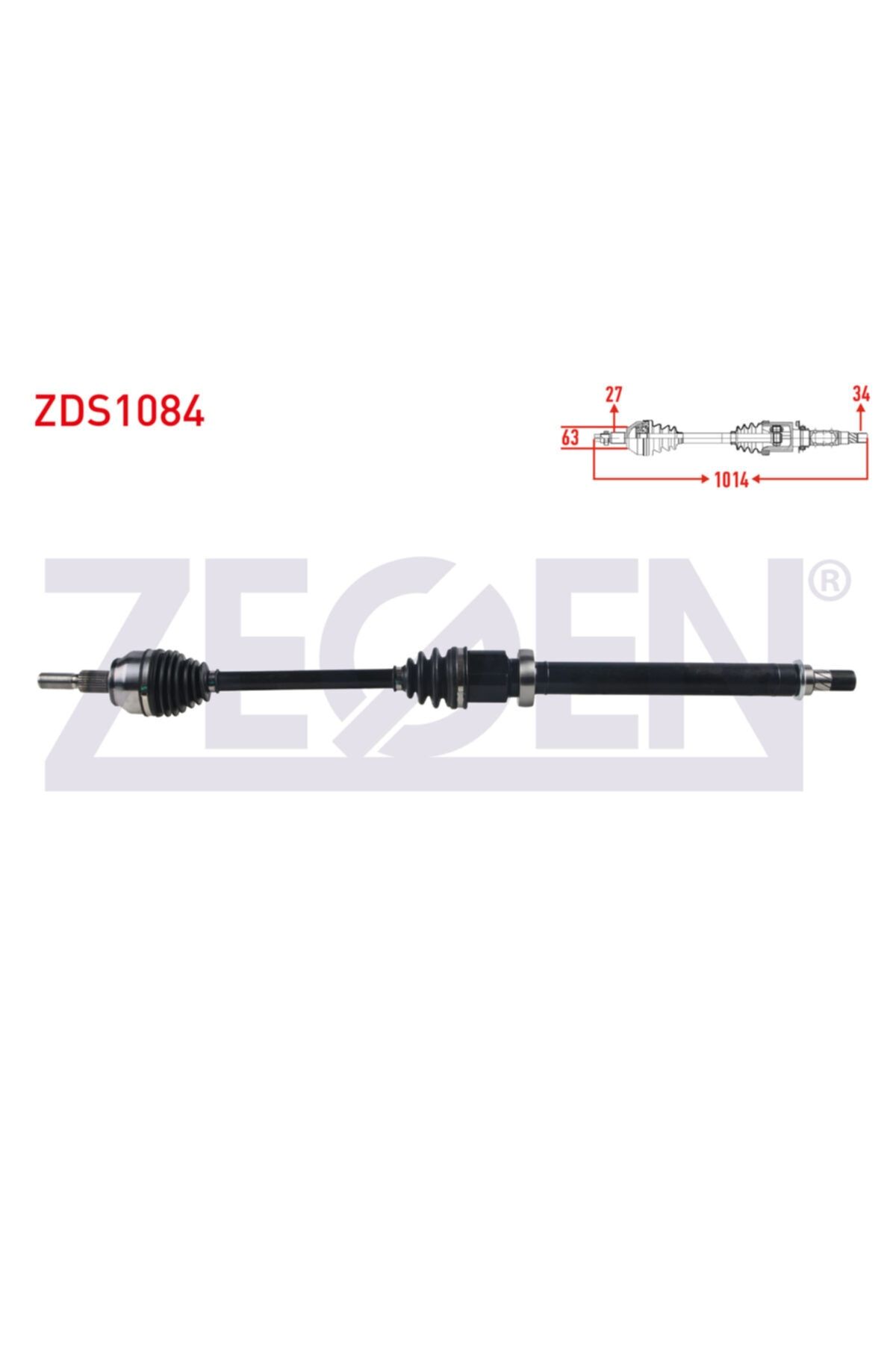 ÖZGÜÇYEDEK Komple Aks Sag On Ford Focus Iıı 1.6 Tı-vct A-t Uzunluk 1014mm 2011-2015