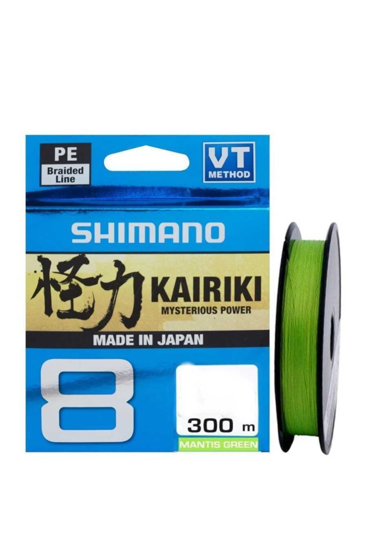 Shimano Kairiki 8 Örgü Ip Misina 3000m Mantis Green 0.35mm / 39.5kg