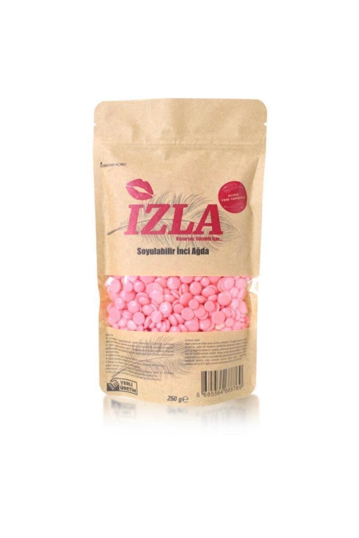 İzla Pudralı Soyulabilir Pembe Boncuk Ağda 250 gr