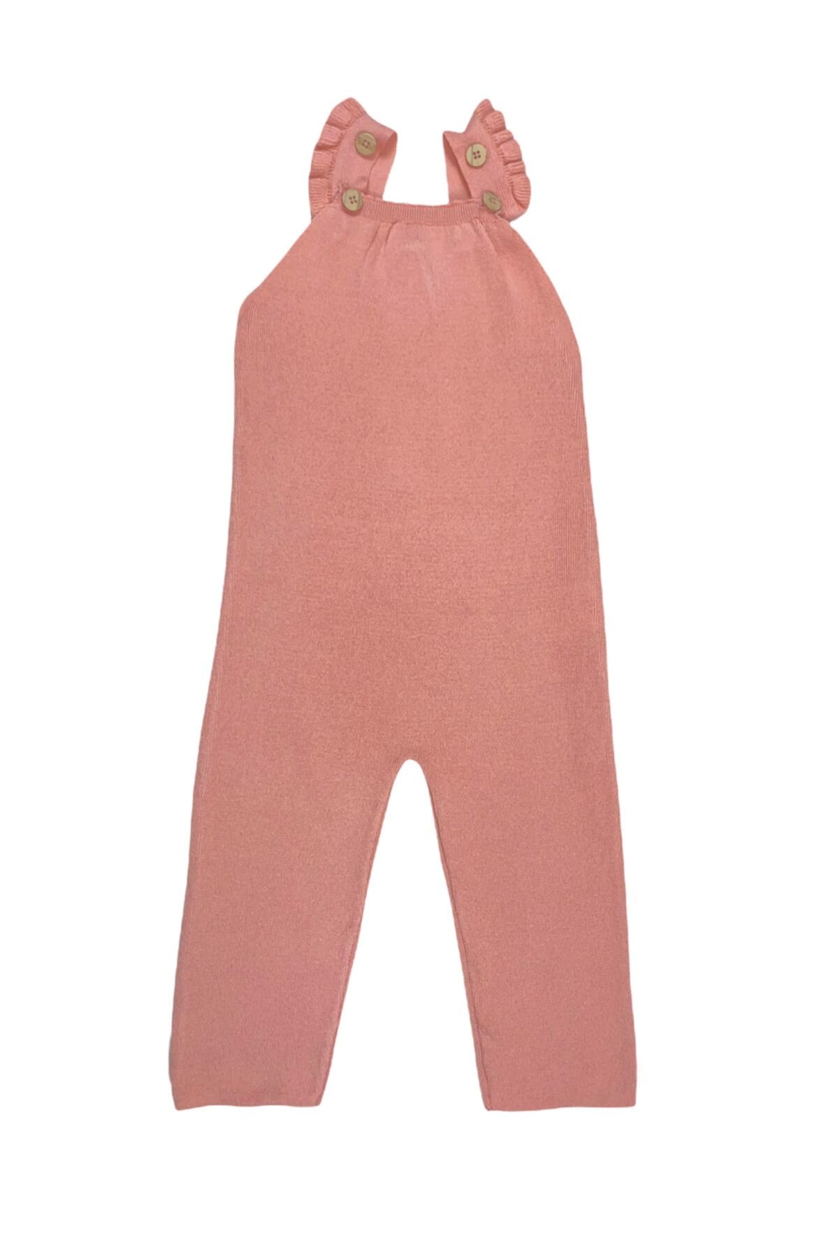 KUEZA KIDS Kız Çocuk Pembe Salopet 20kkcslp002
