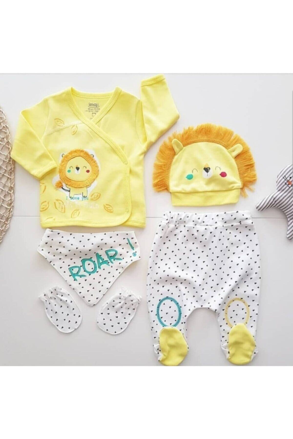 İmaj Yeni Kolleksiyon Erkek Bebek 5 Parça 0-3 Ay Hastane Çıkışı Seti 1005058
