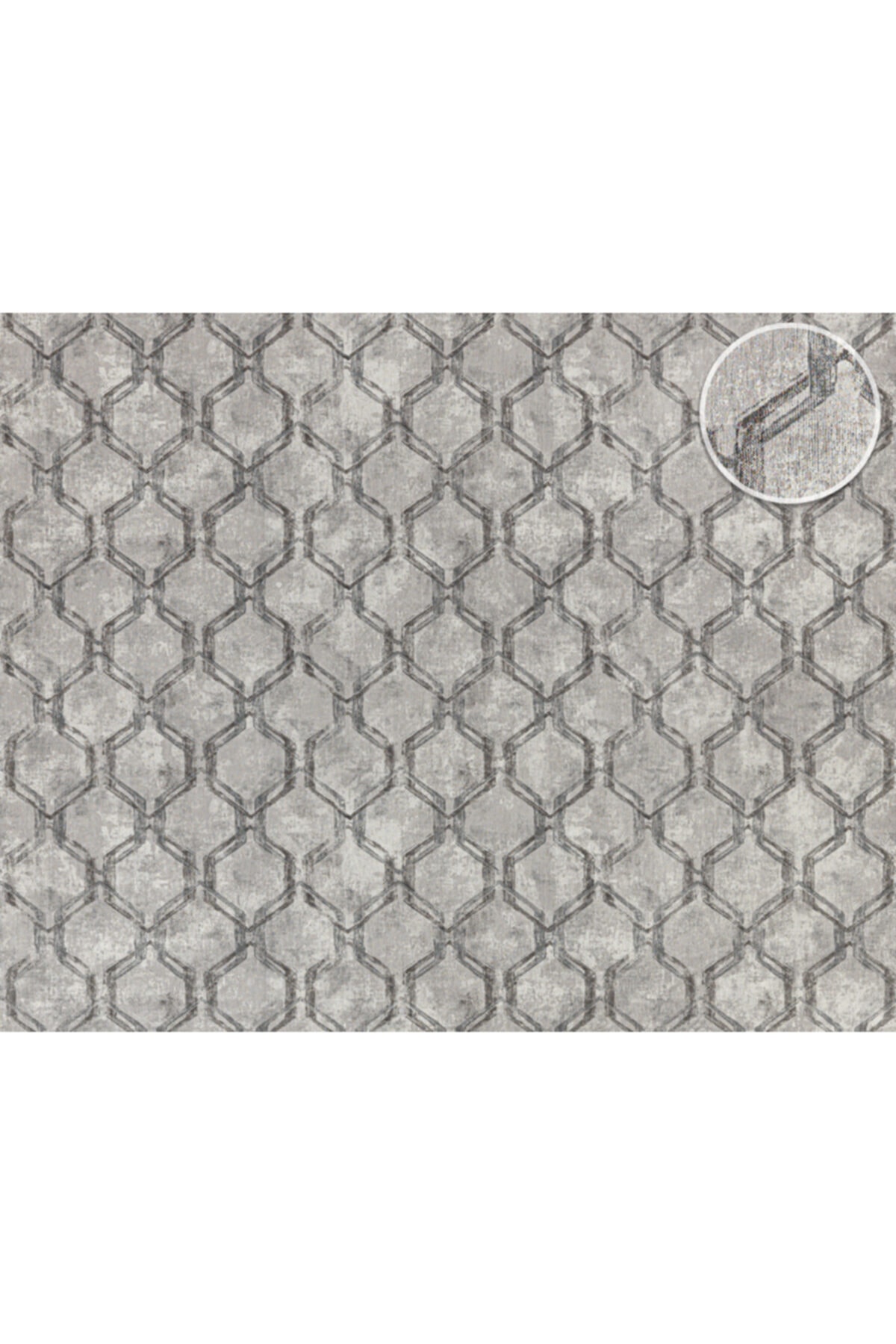 vertu Geometrik Koyu Gri Renk Duvar Kağıdı