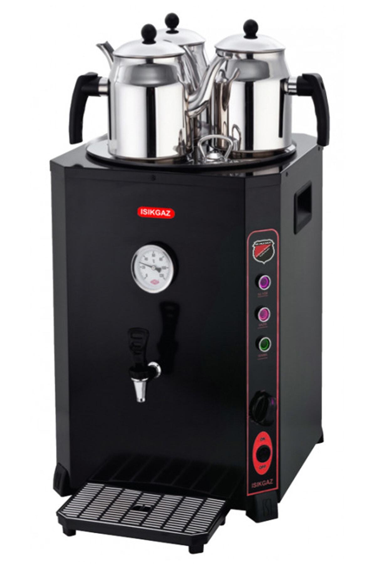 Işıkgaz Jumbo Çay Makinesi 36 Lt. 2500 W. Siyah Profesyonel Endüstriyel