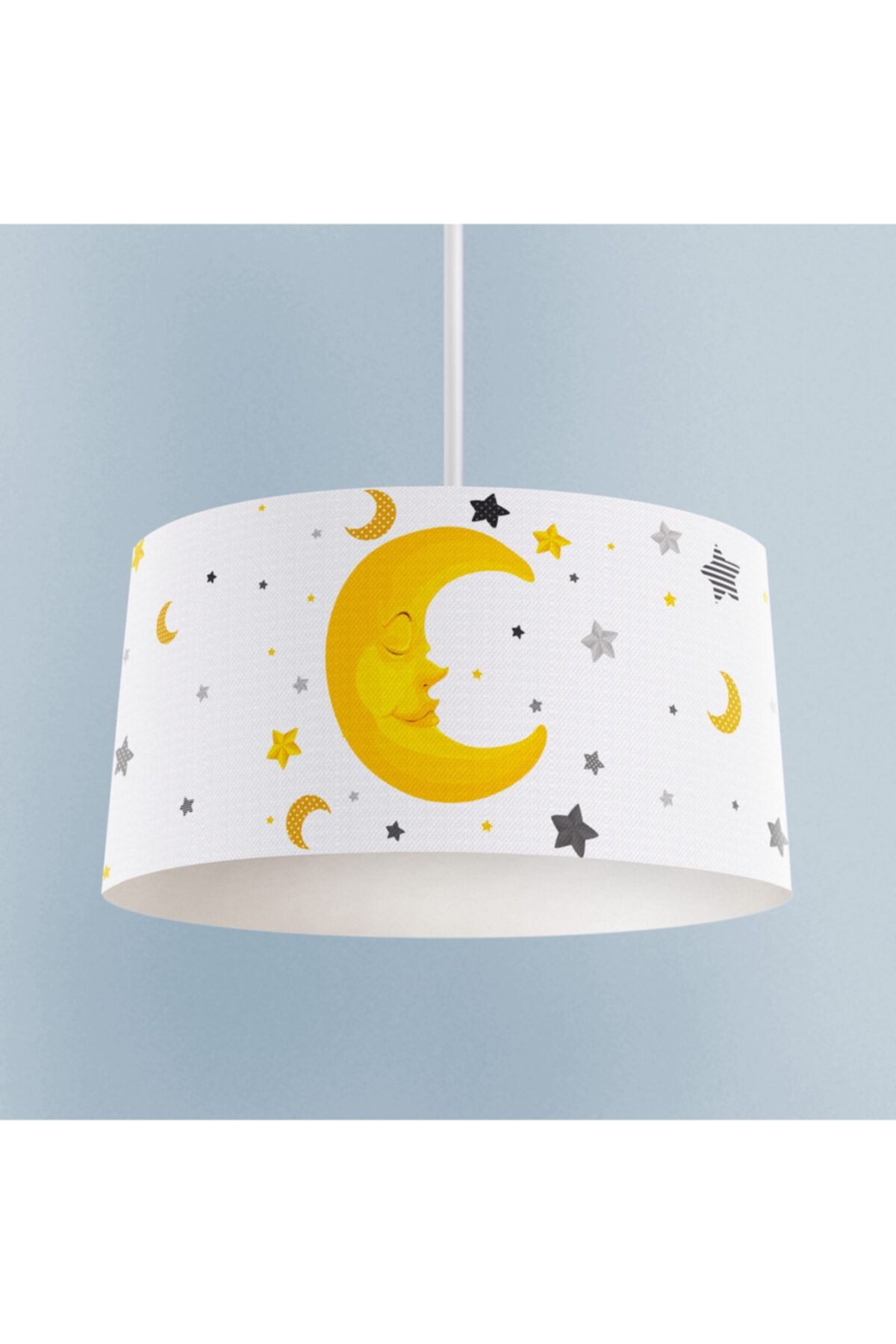 BMK's STORE Bebek Ve Çocuk Odası Ay Yıldızlı Beyaz Avize -021