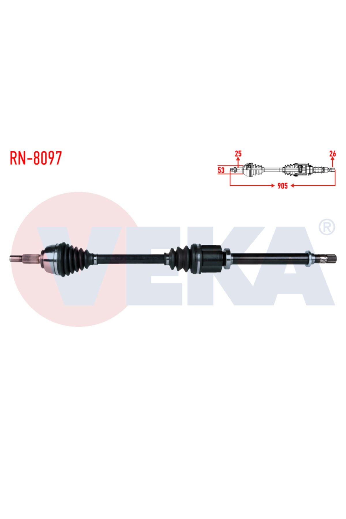 ÖZGÜÇYEDEK Komple Aks Sag On Renault Megane Iı (bm0/1,cm0/1) 1.5 Dcı M-t 6 Vıtes Uzunluk 90