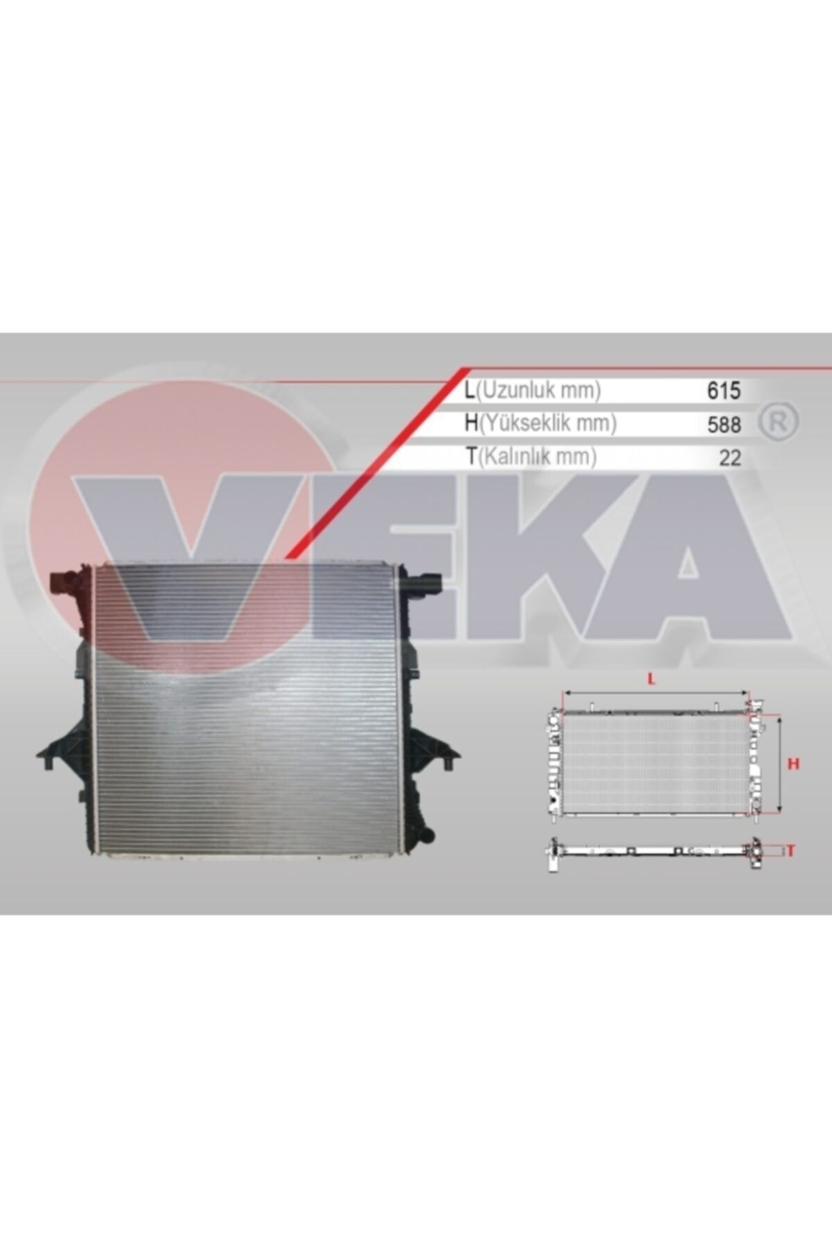 ÖZGÜÇYEDEK Su Radyatoru Brazıng Volkswagen Amarok 2.0 Tdı m-t Ac+/- 2010-