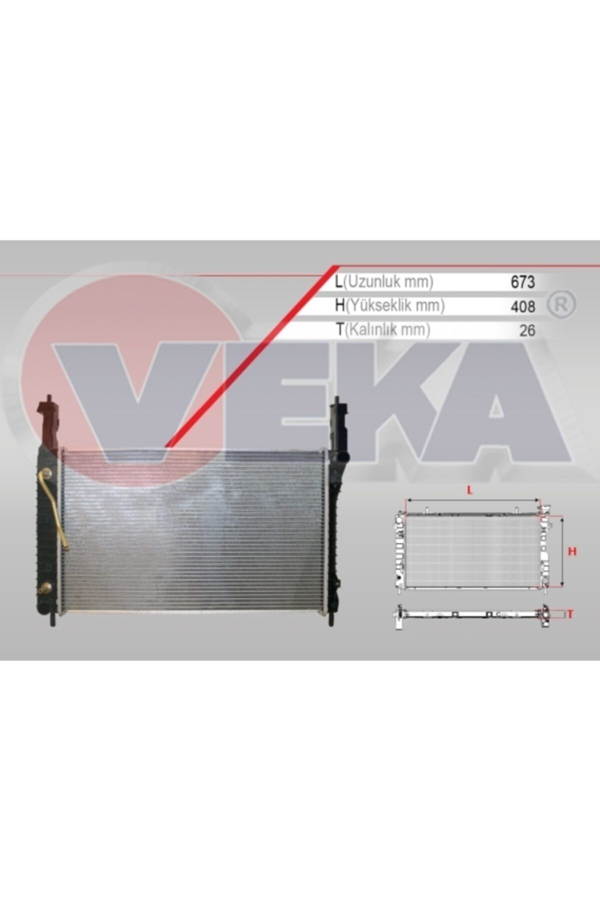 ÖZGÜÇYEDEK Su Radyatoru Brazıng Chevrolet Captıva (c100) 2.0 D A-t Ac+/- 2006-2012