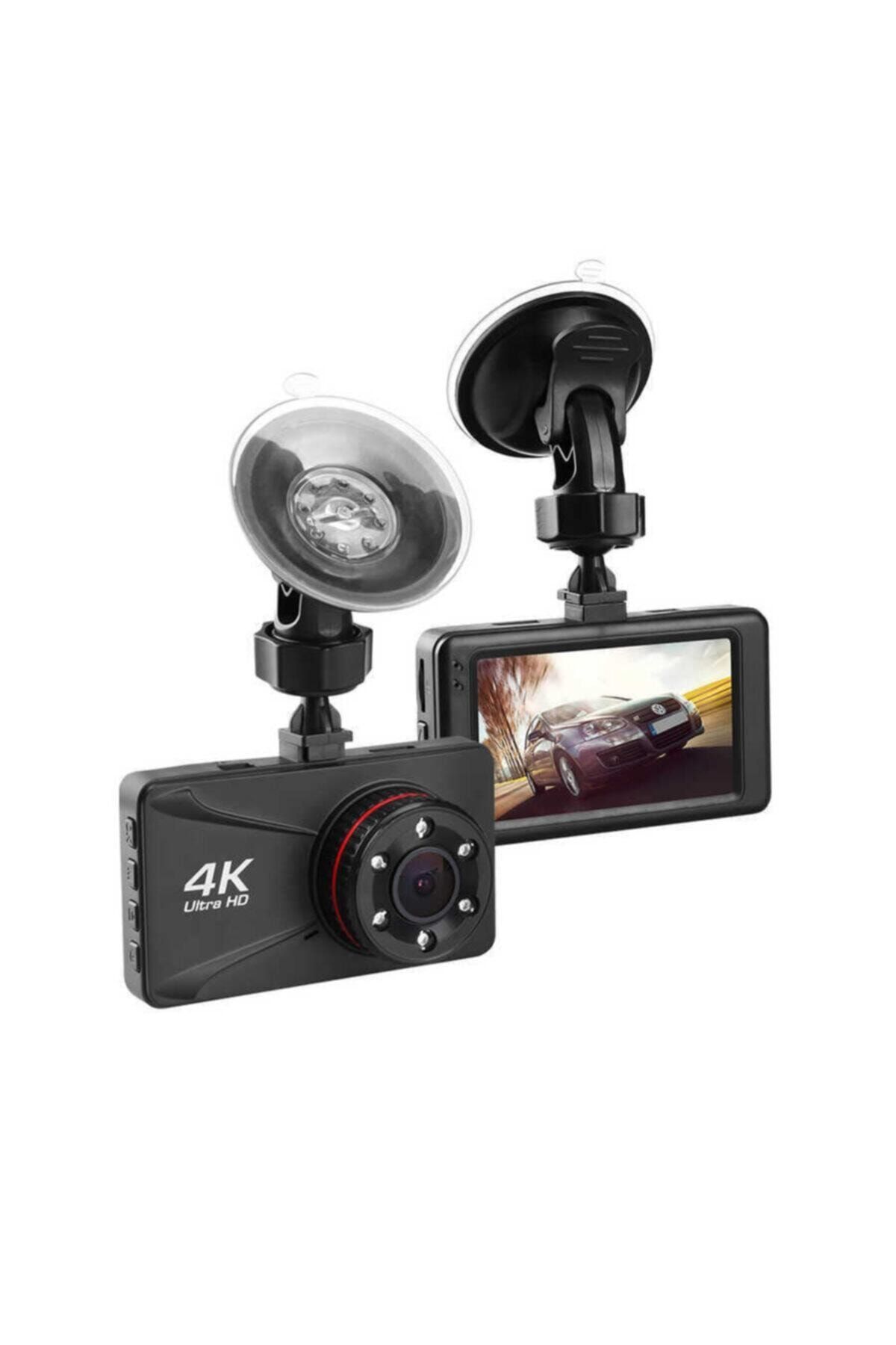 BLUPPLE Mikrofonlu Işıklı Araç Kamerası 3 Inç Ips Lcd Ekran Hd 1080p Çözünürlük Oto Araba