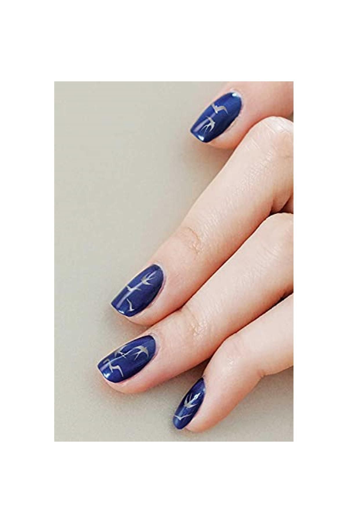 BRCTOPTAN Kuşlar Tırnak Dövmesi, Tırnak Tattoo, Nail Art, Tırnak Sticker