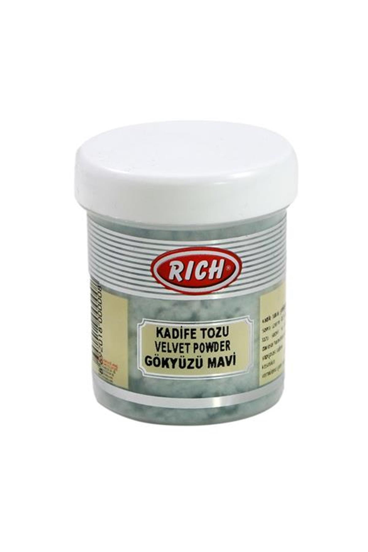 Rich Kadife Tozu Gökyüzü Mavi 2018  Ebru Seti