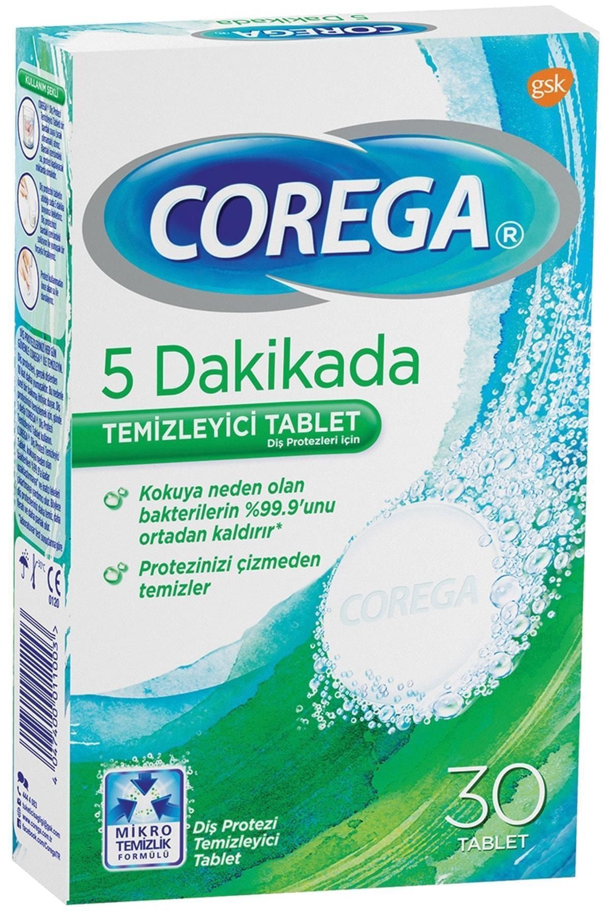 Corega Diş Protezi Temizleyici Tablet 30 Adet