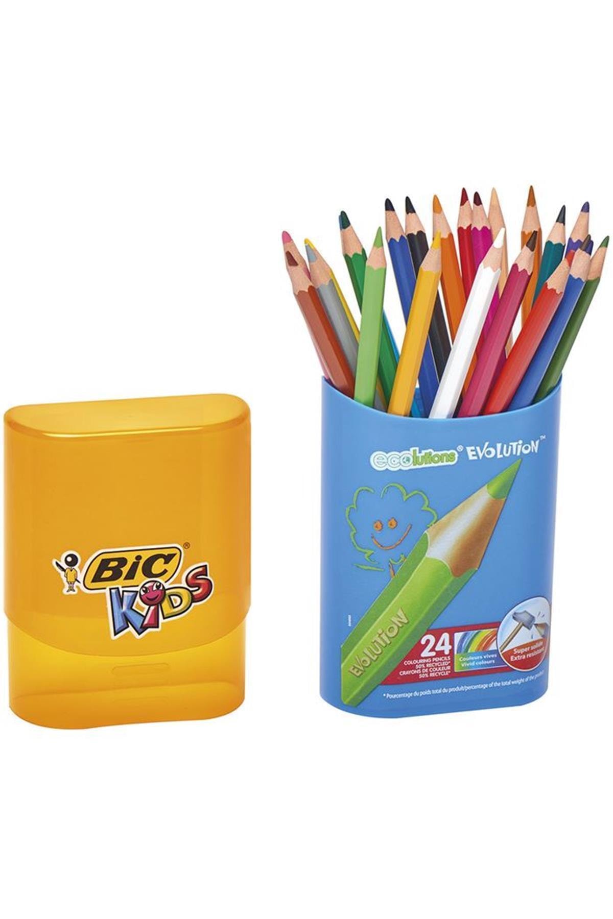 Bic : Evolutıon 24 Renk Kuruboya Pvc Kutu 922511