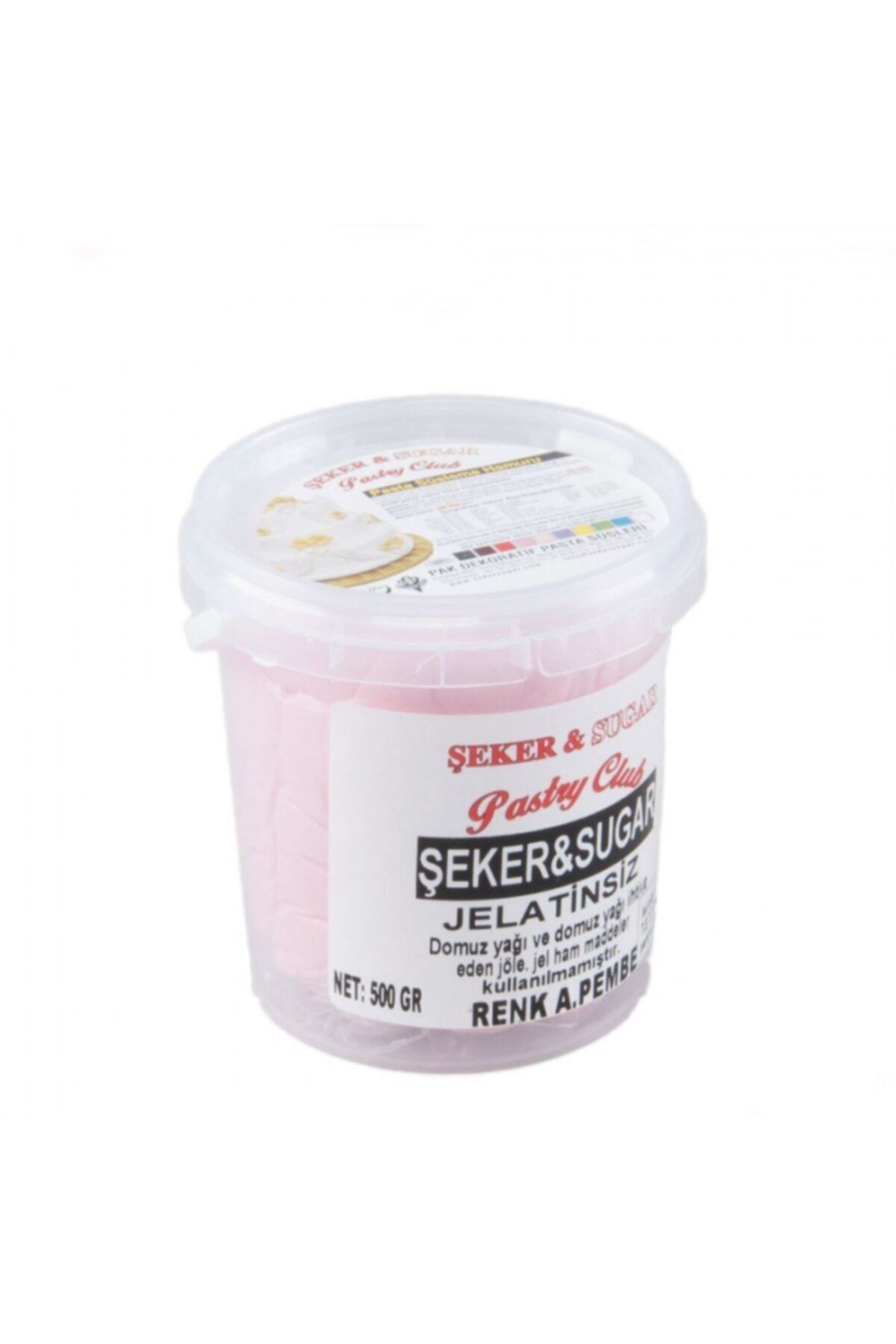ŞEKER & SUGAR Şeker Hamuru Pasta Süsleme Hamuru 500 Gr Açık Pembe