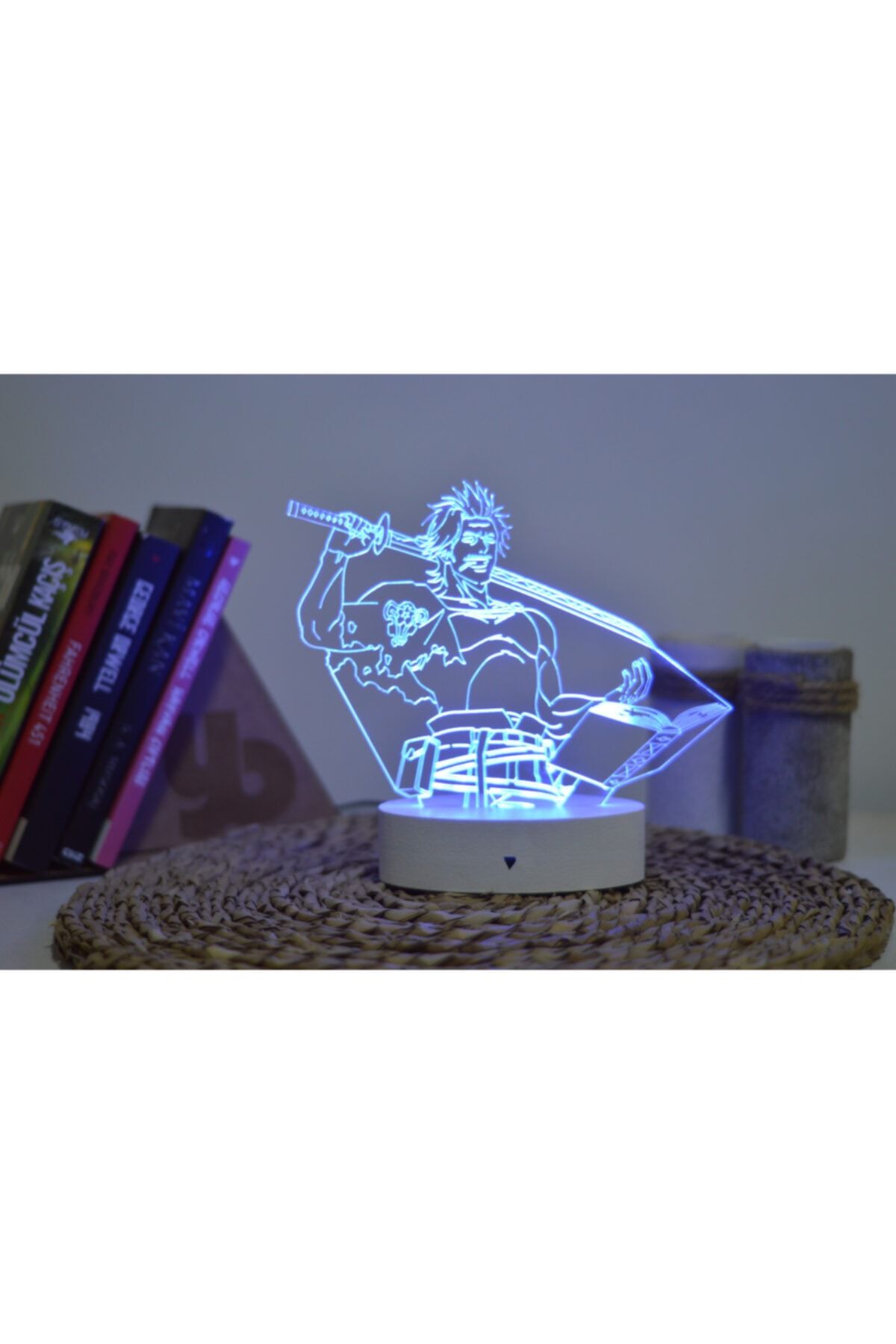 Yubi Design Yami Sukehiro, Black Clover - 3 Boyutlu Dekoratif Gece Lambası 3d
