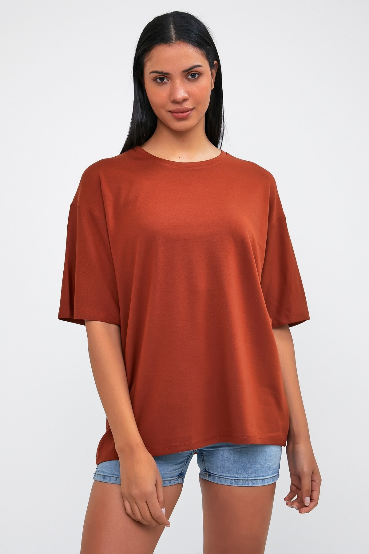 snow basic Kiremit Basic Oversize T-shirt