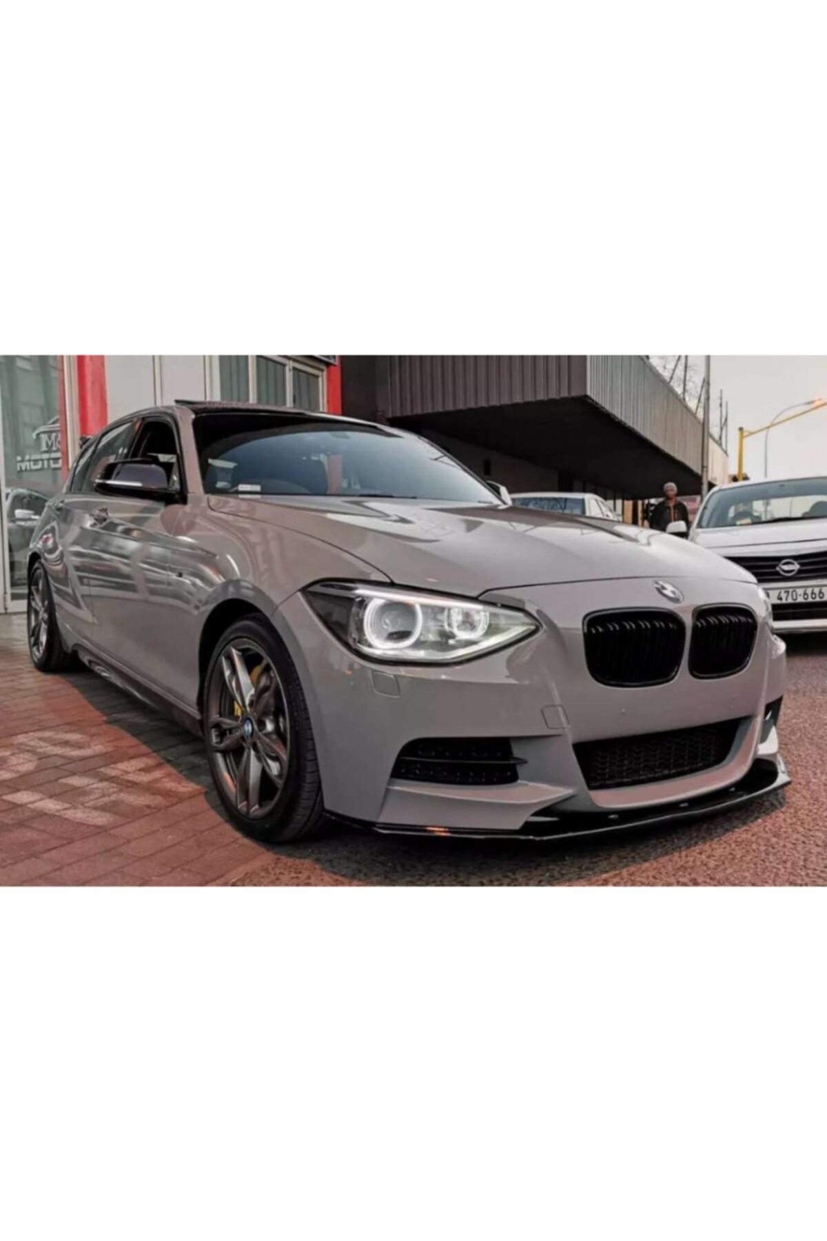 NilparTuning Bmw F20 Ön Tampon Lipi Plastik Parlak Siyah 2012 2015 Uyumlu