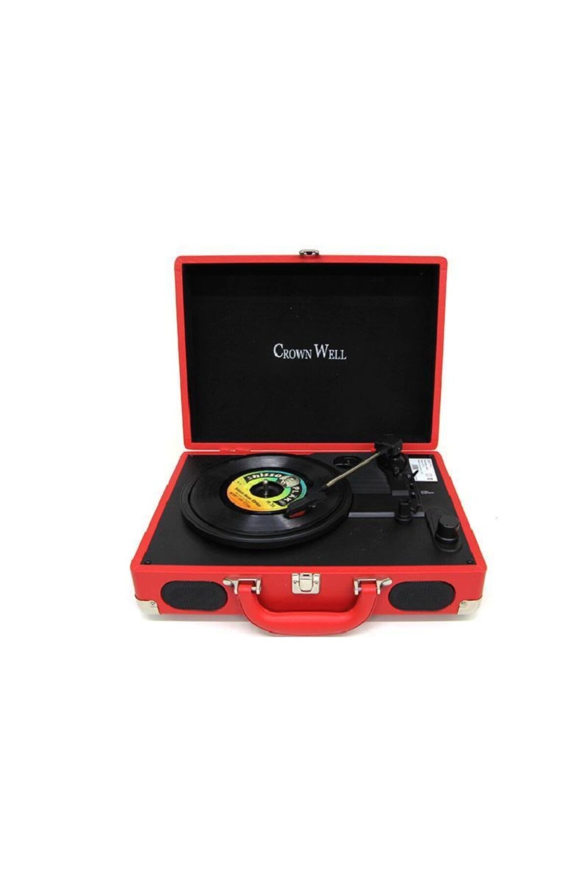 GöksuShop Pikap Çantalı Crownwell Önden Hoparlörlü Kırmızı Hoparlör Girişli