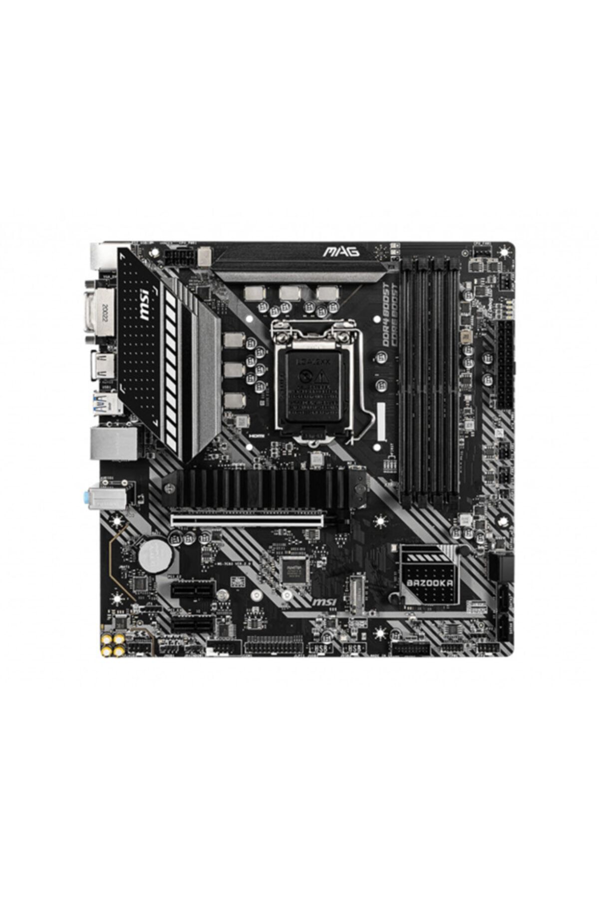 MSI Mag B460m Bazooka Ddr4 2933mhz 1xhdmı 1xdvı 2xm.2 Usb 3.2 Matx 1200p