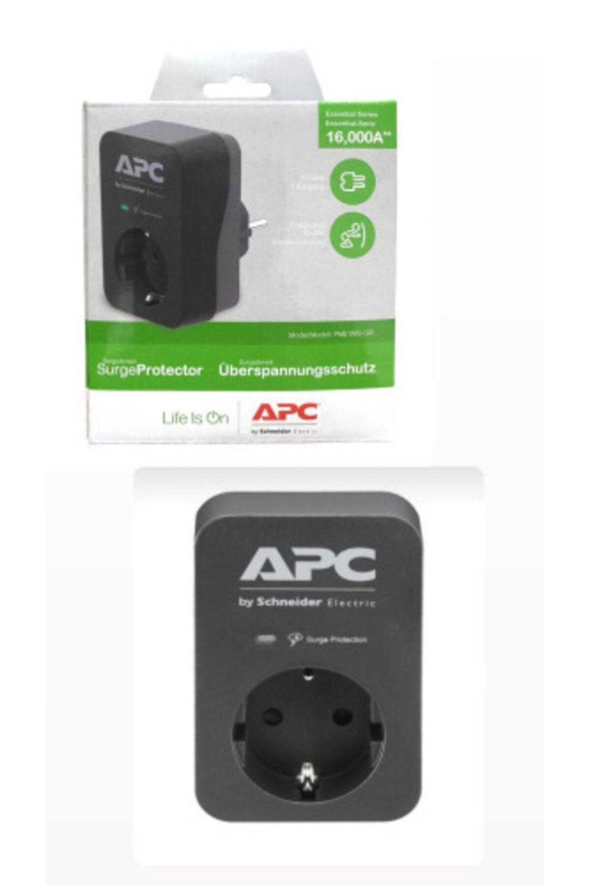 SCHNEIDER APC Tekli Akım Korumalı Priz 230v - 700joule Siyah