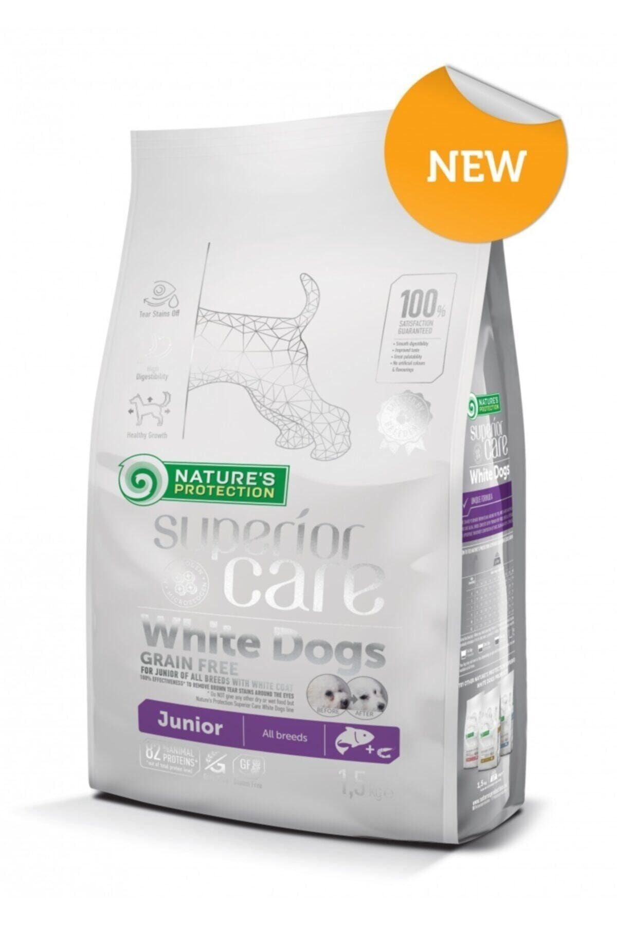 Nature's Protection Natures Protectıon Superıor Care Beyaz Köpekler Tahılsız Somon Junior Tüm Irklar