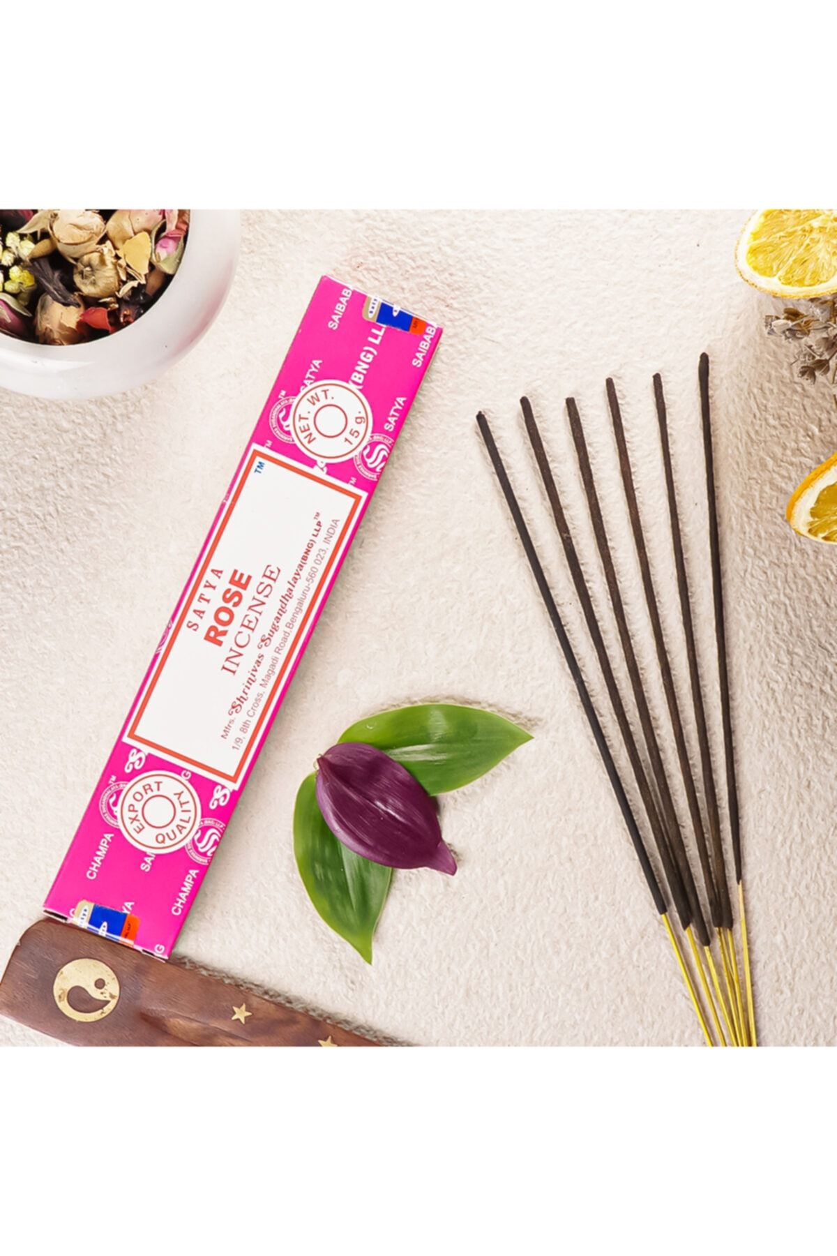 satya Rose Gül Aromalı Masala Stick Tütsü