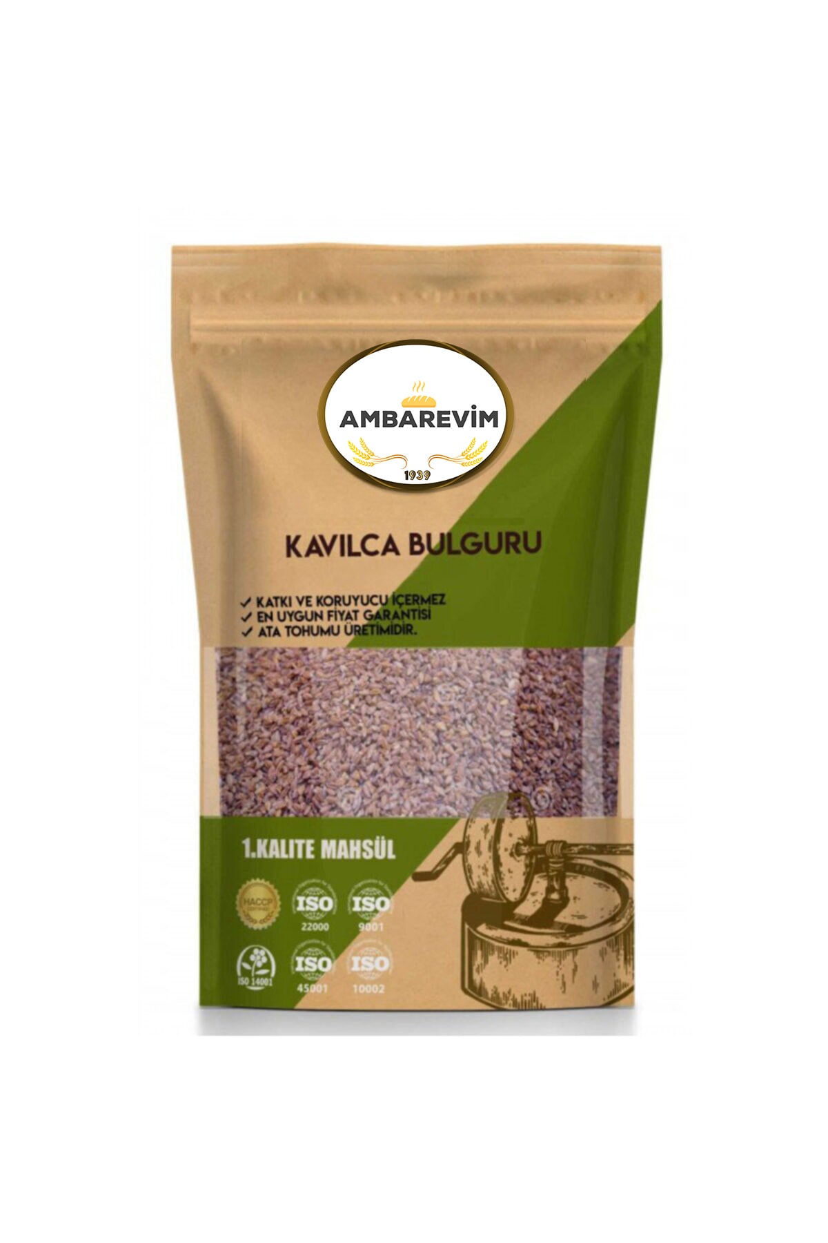 Ambarevim Kavılca Bulguru 1kg  Ata Tohumu