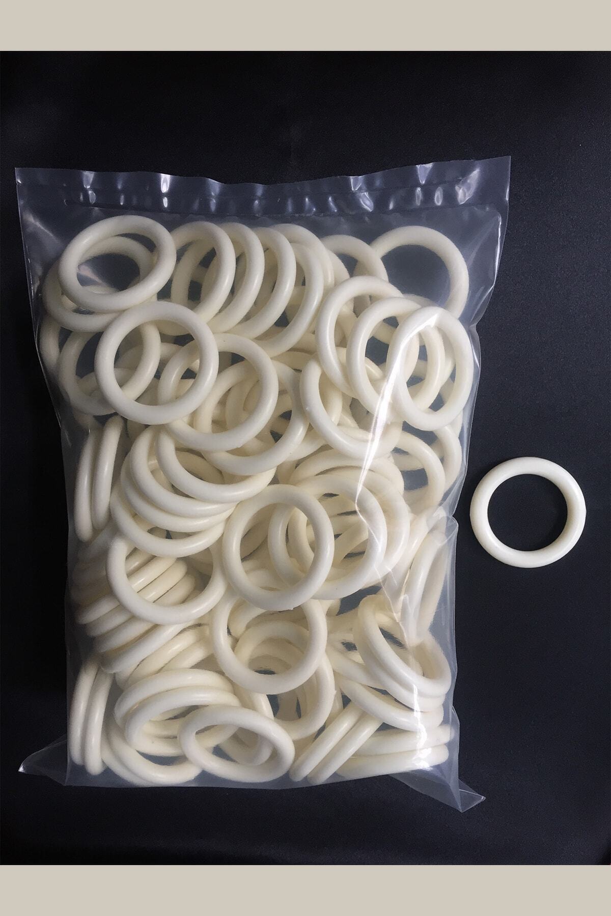 Konur Store Rustik Perde Halkası Krem Rengi- 100 Adet