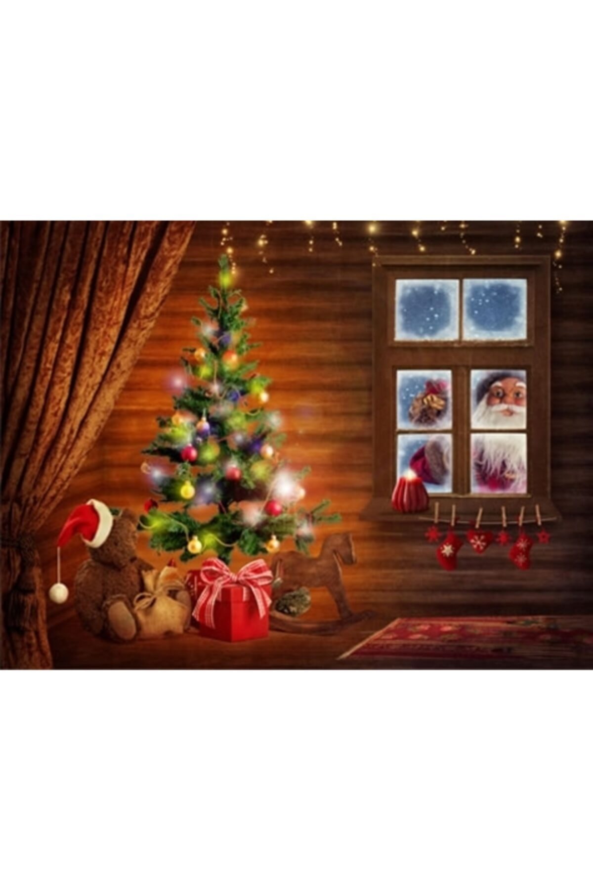 Go İthalat Yılbaşı Ağacı Pirinç Işıklandırma (100 Ampul)