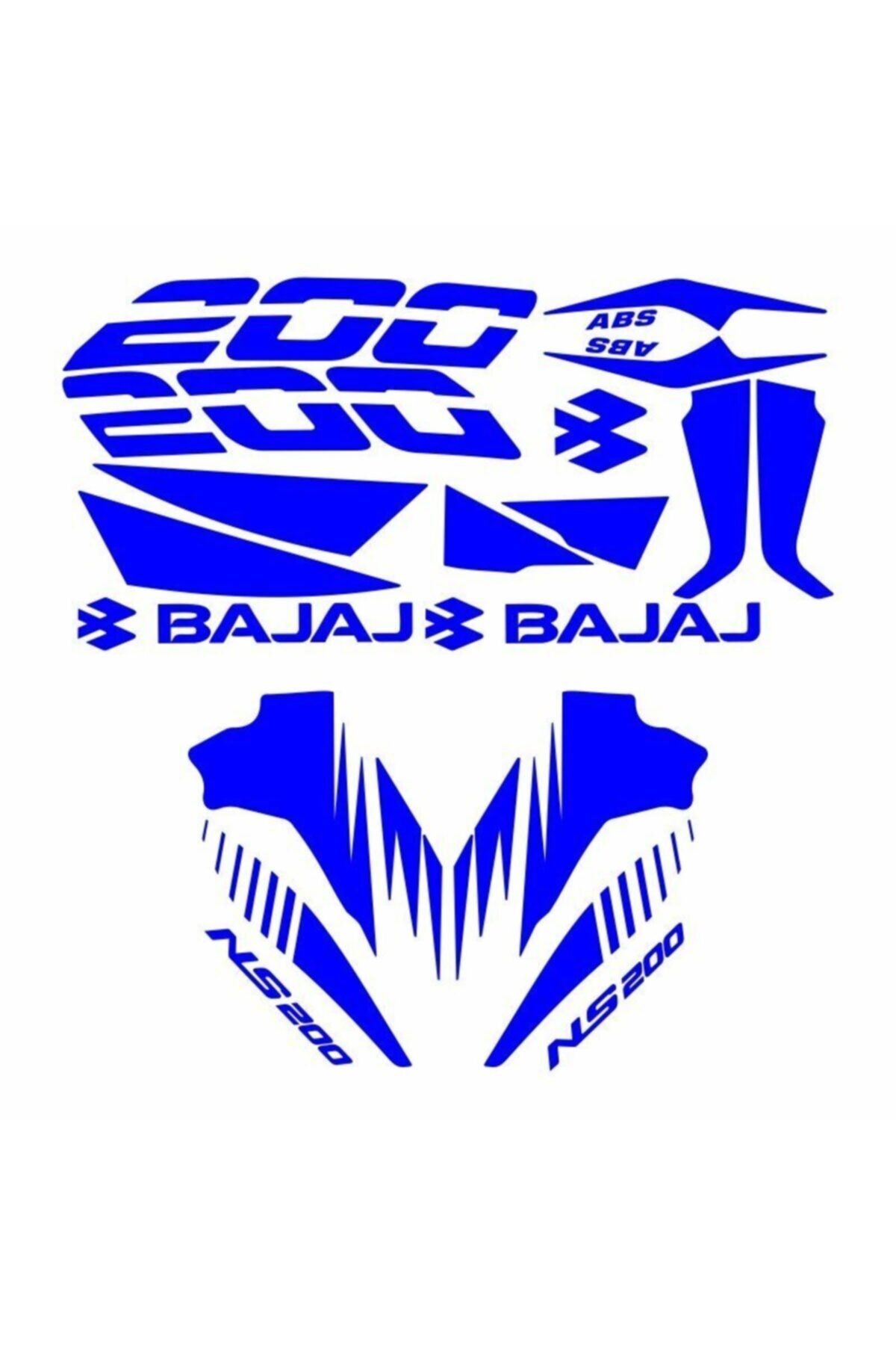 monero Bajaj Pulsar Sticker Set Mavi