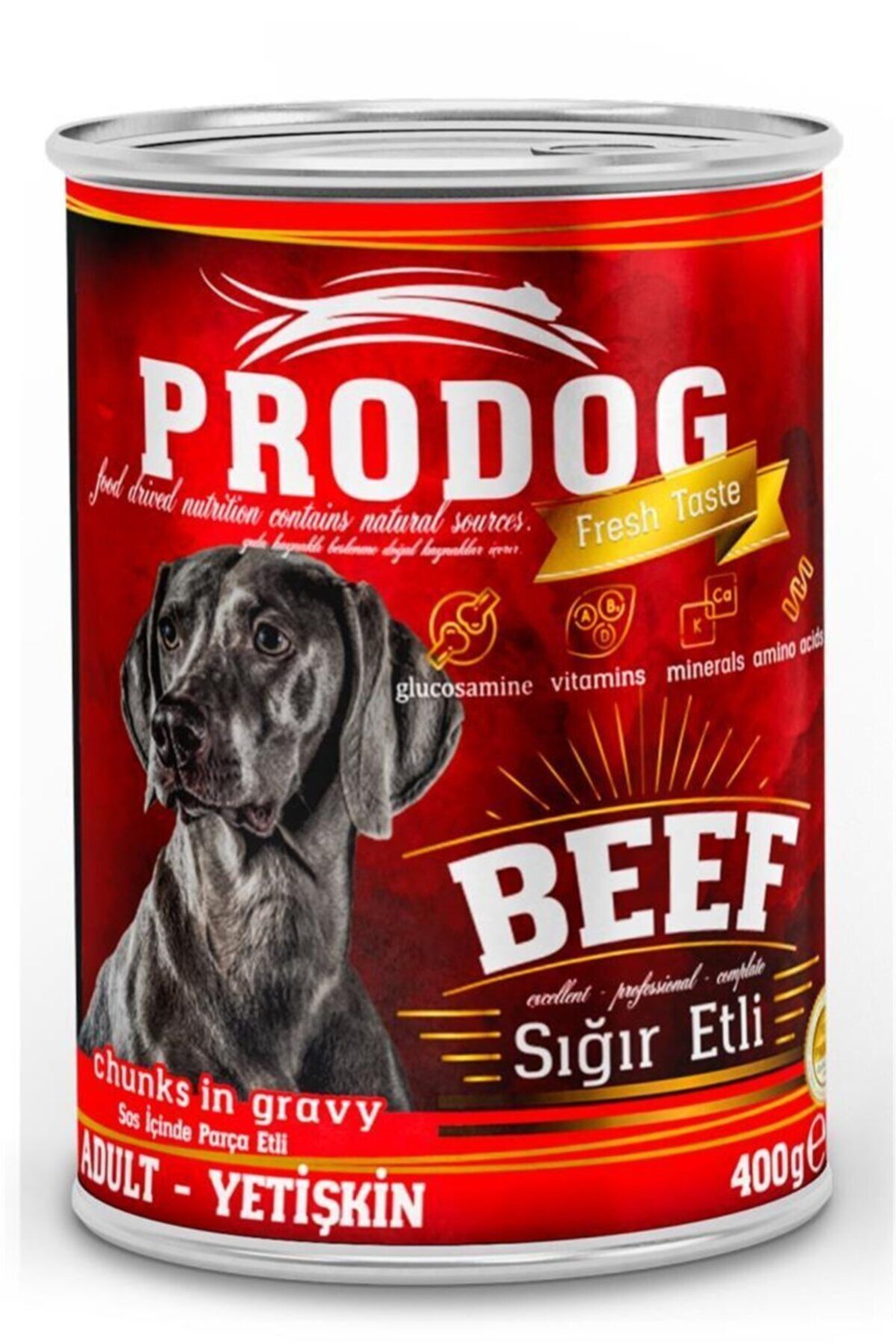 PRODOG Beef Sığır Etli Yetişkin Köpek Konservesi 400 gr