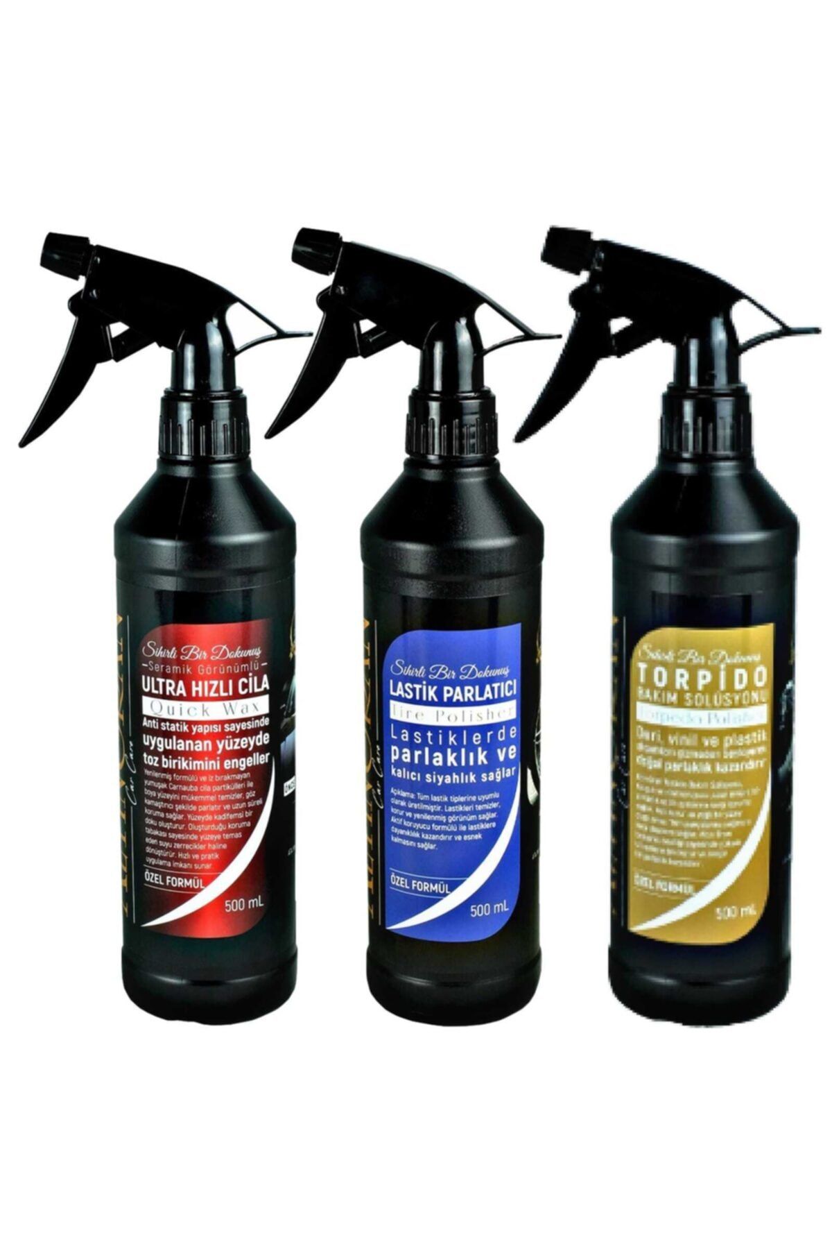 Altınoran Altın Oran Hızlı Cila Seramik Cila Lastik Parlatıcı Torpido Sütü - 3 X 500 ml Set