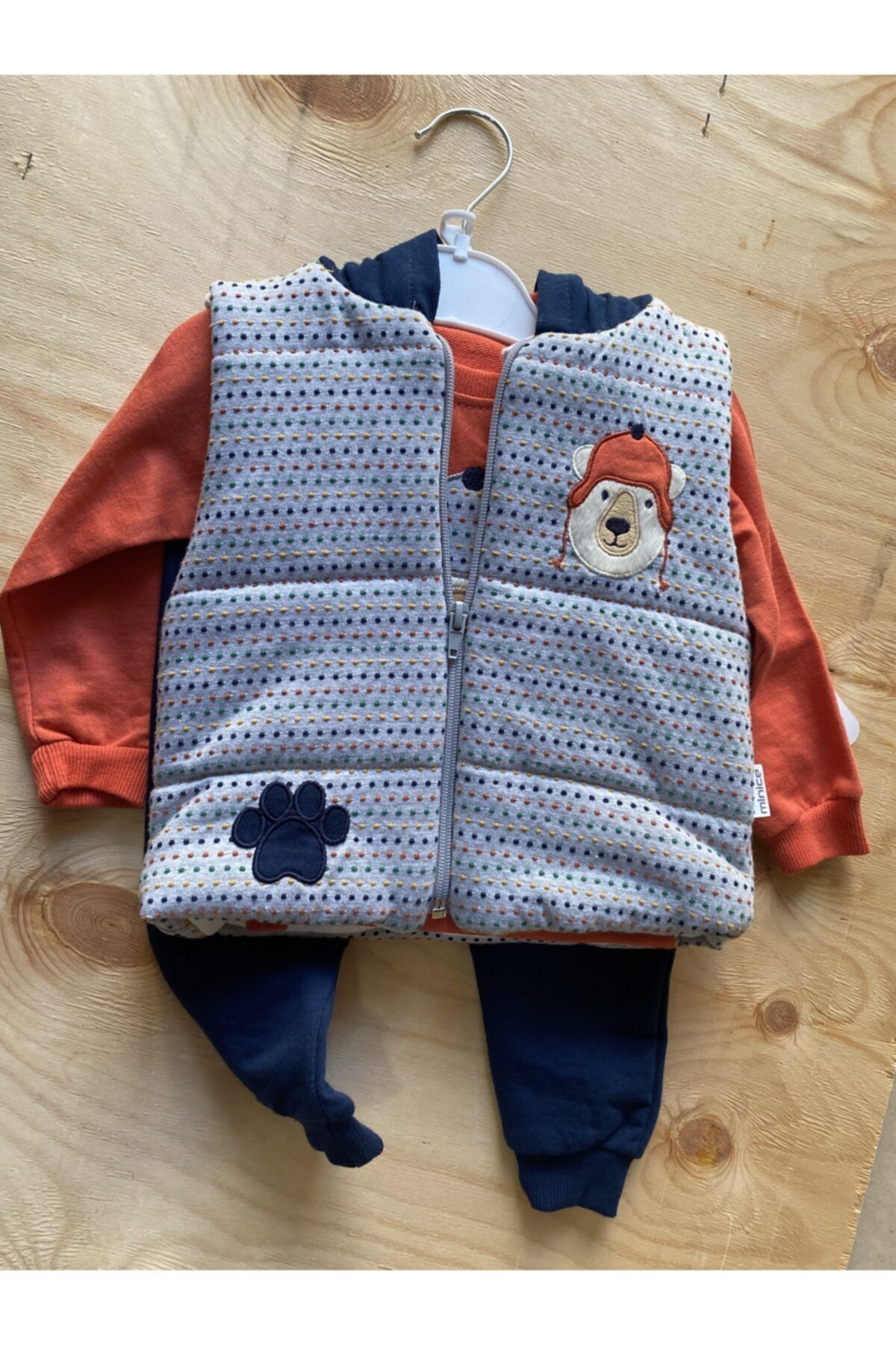 Eylüşüm butik Ayılı 3 Lü Takım