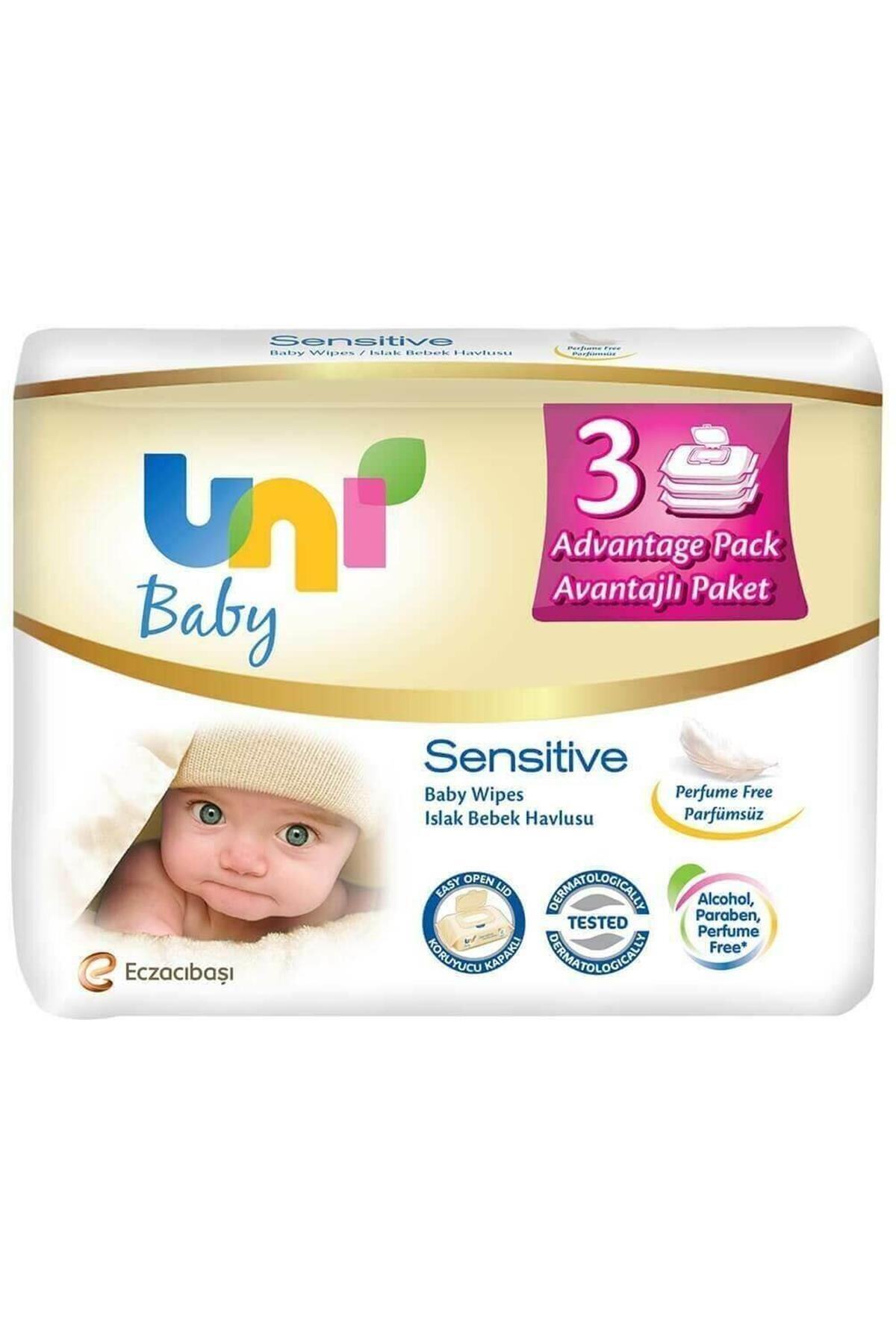 Uni Baby Sensitive Islak Havlu 3 Adet