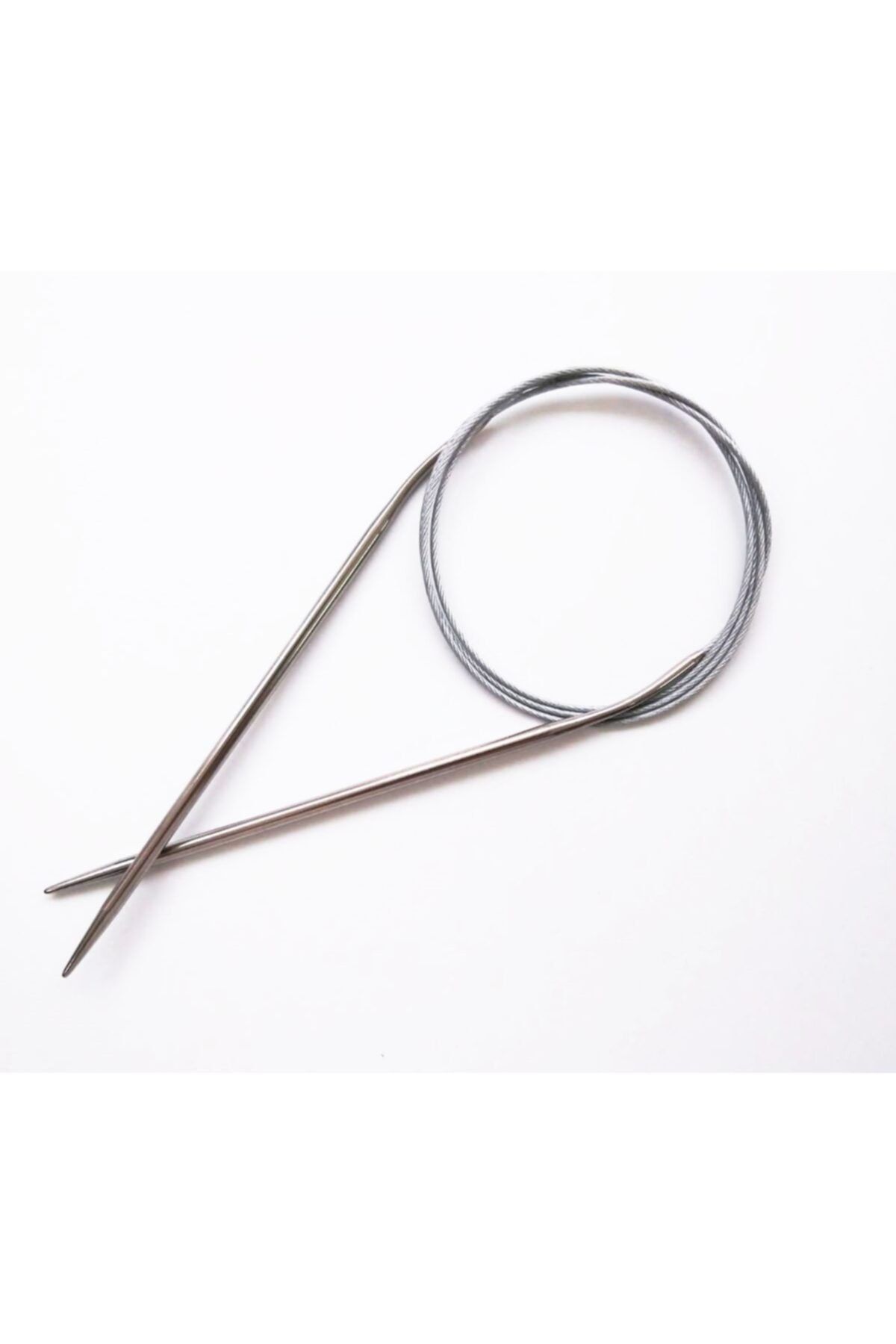 Masal Örgü Evi Sultan/yabalı Çelik Telli Misinalı 100 Cm No:3.50 Mm Örgü Şişi