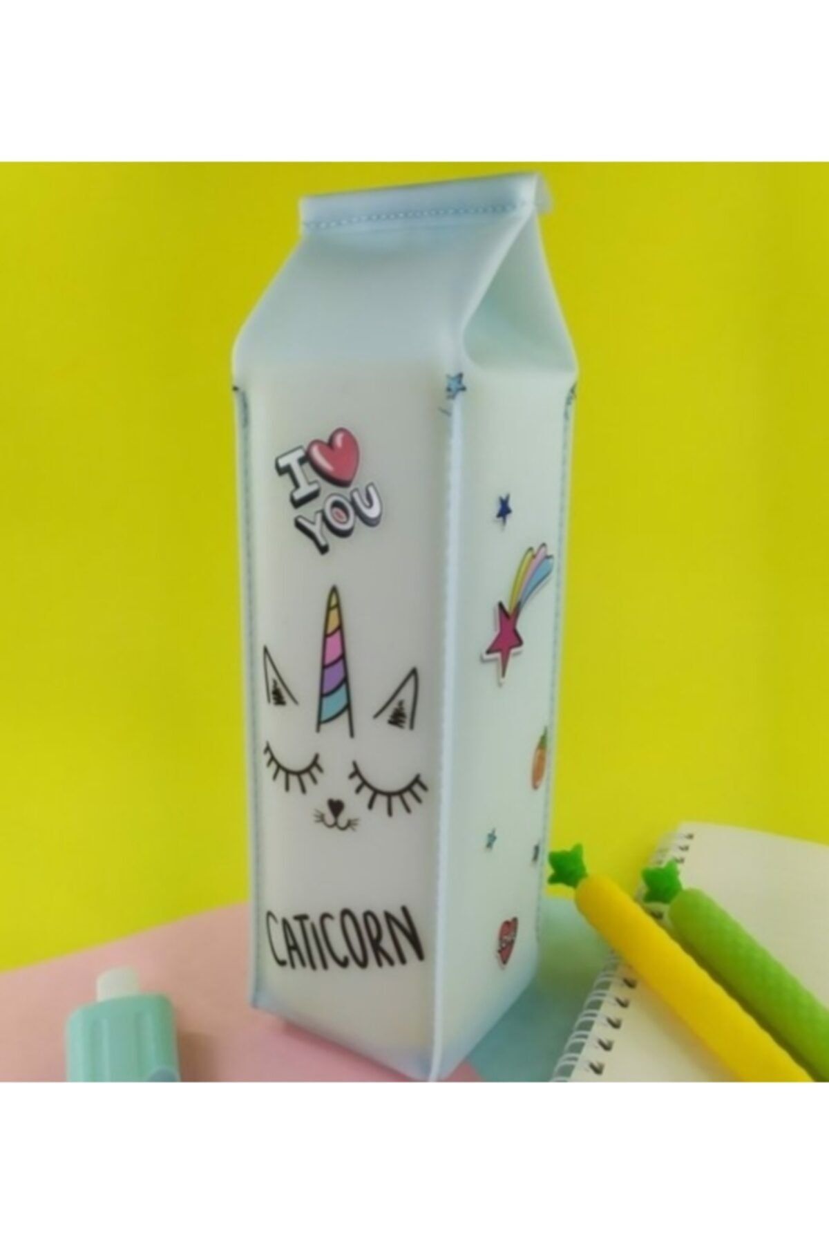 PASİFİK HOME Kalemlik Süt Kutusu Tasarım Unicorn