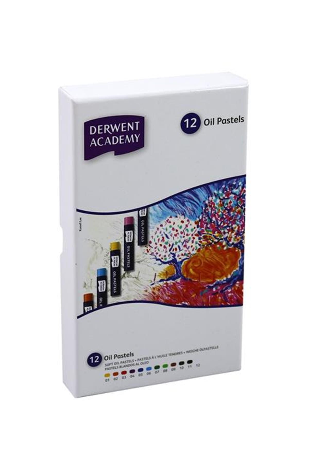 Derwent Academy 12li Yağlı Pastel Boya Dw2301952