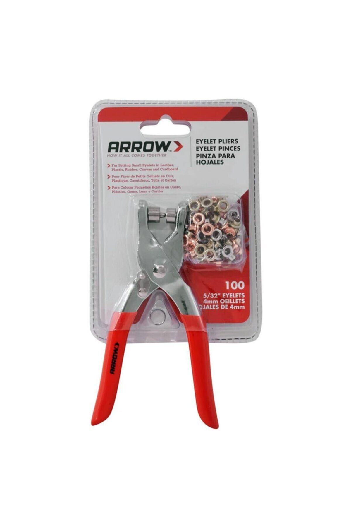 ARROW Gepk532 Profesyonel Kuşgözü Pense + 100 Adet 4mm Kuşgözü