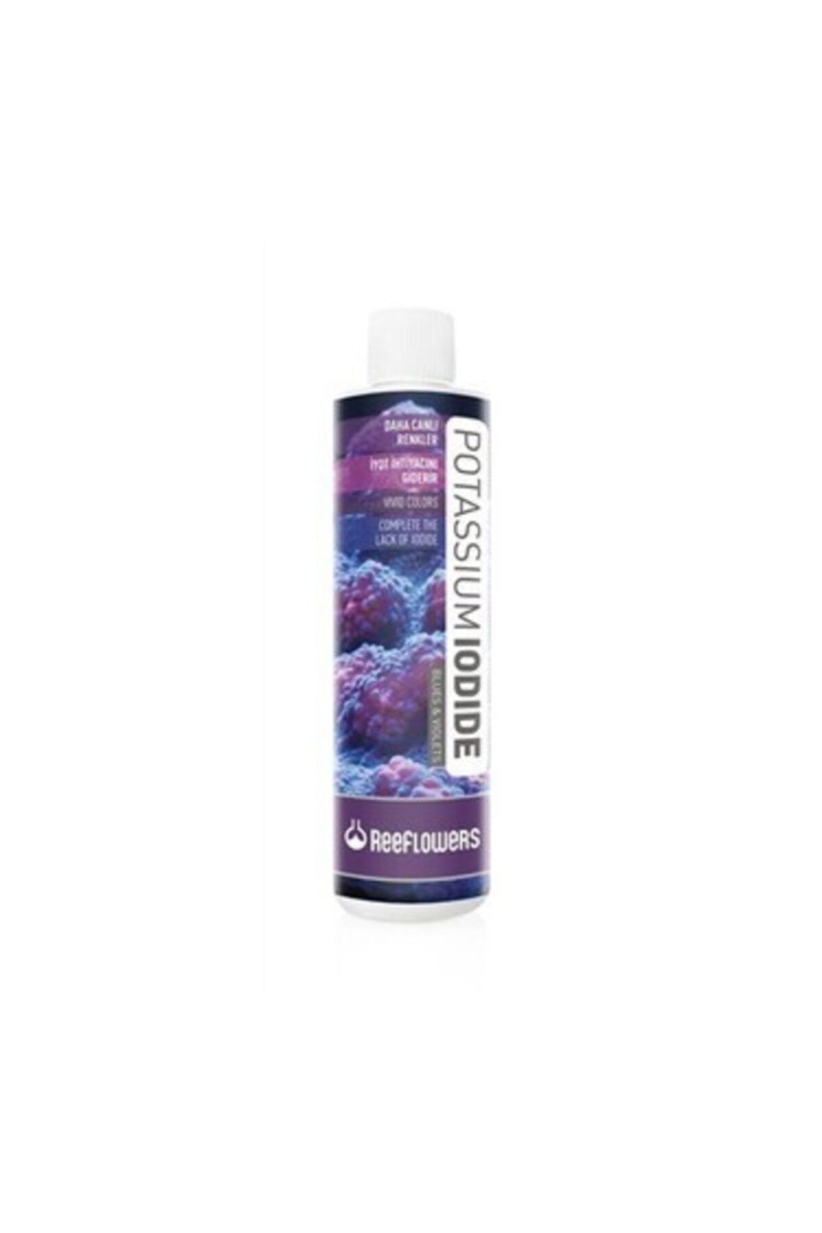 TROPİKAL Reeflowers Potassium Iodide - Blues & Violets 250 Ml( Iyot Ihtiyacını Giderir)