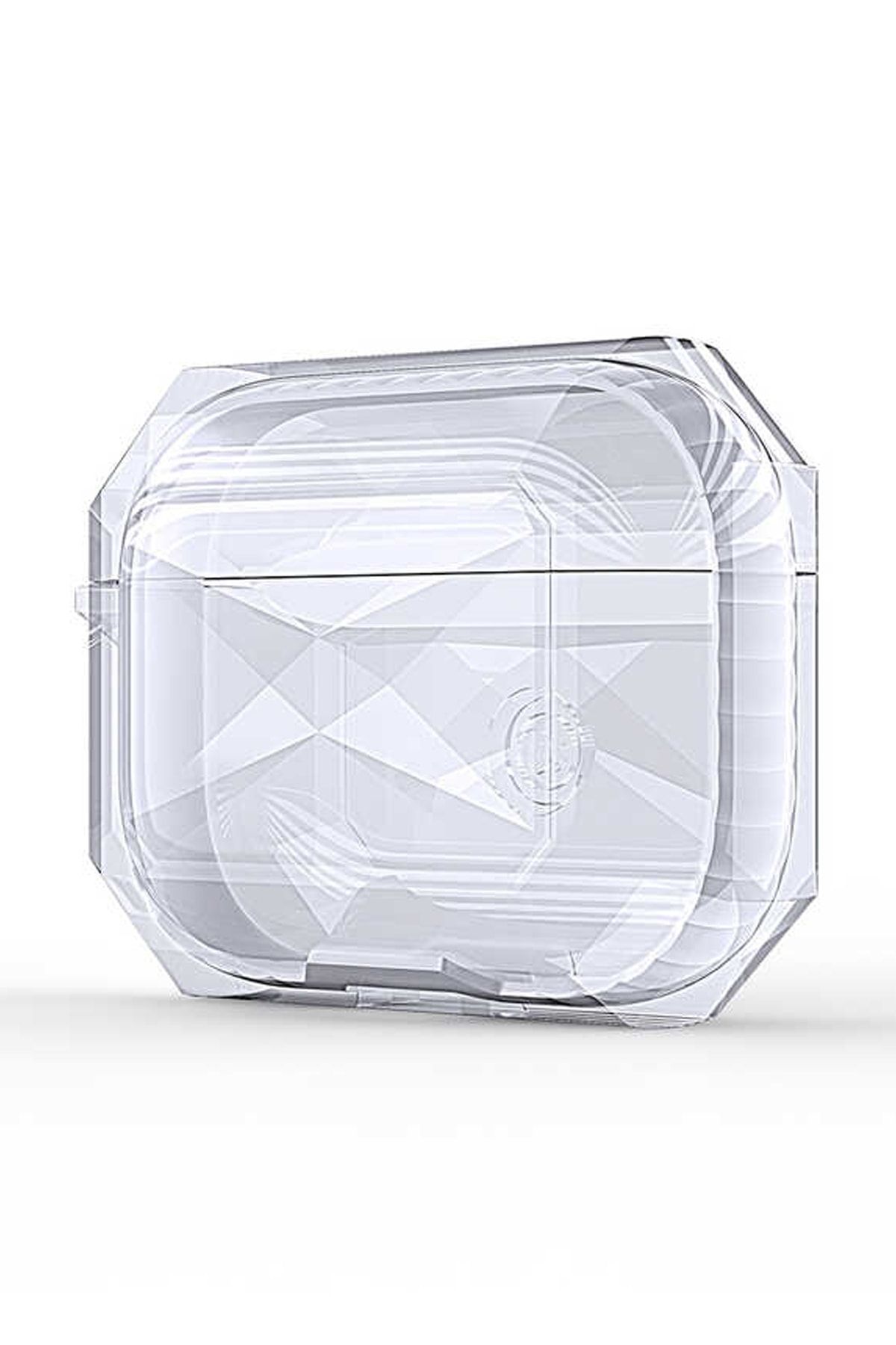 tugcepaksesuar Apple Airpods Pro Kılıf Şeffaf Geometrik Sert Kılıf